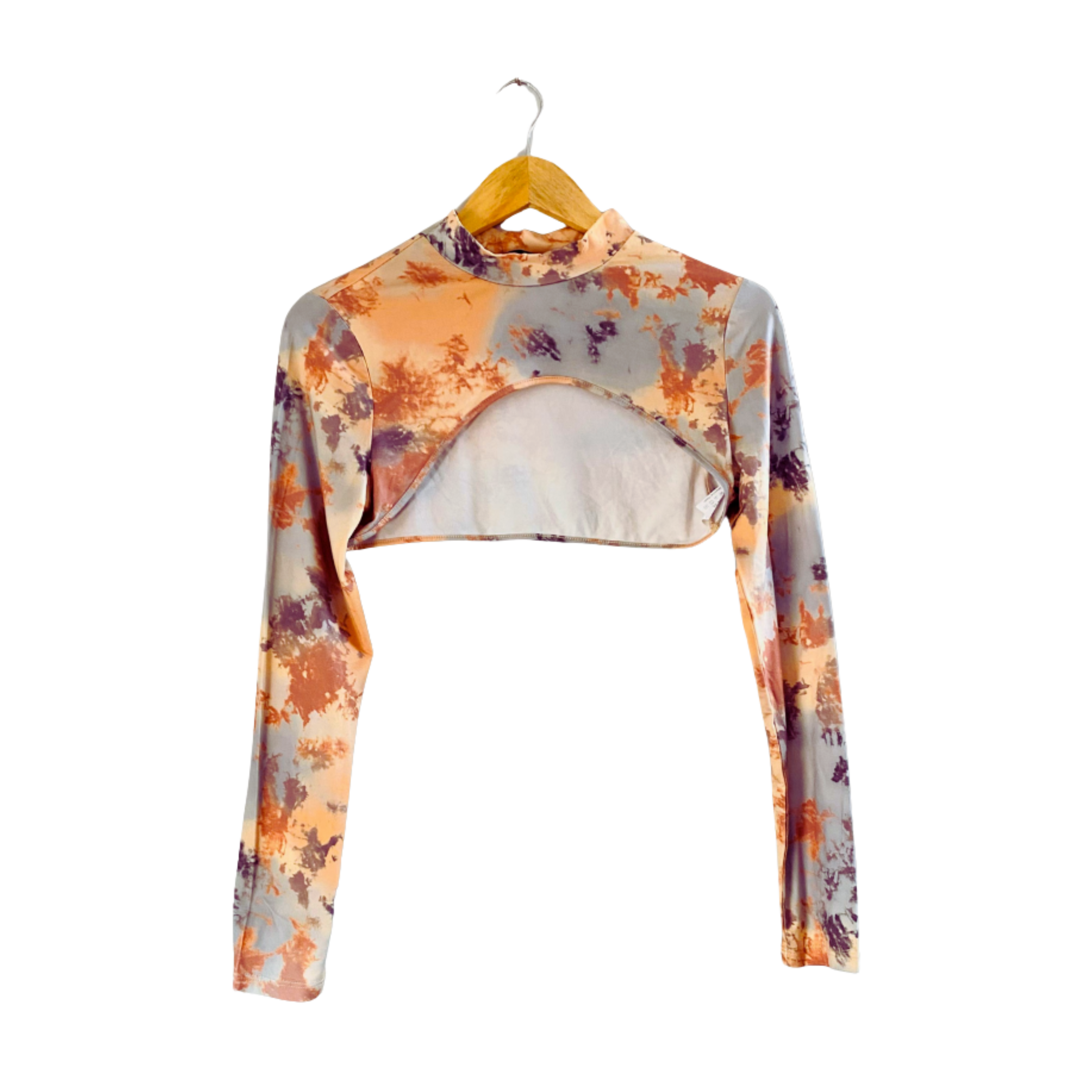 SHEIN Tie-Dye Surplice Neck Tie | Top For Women |