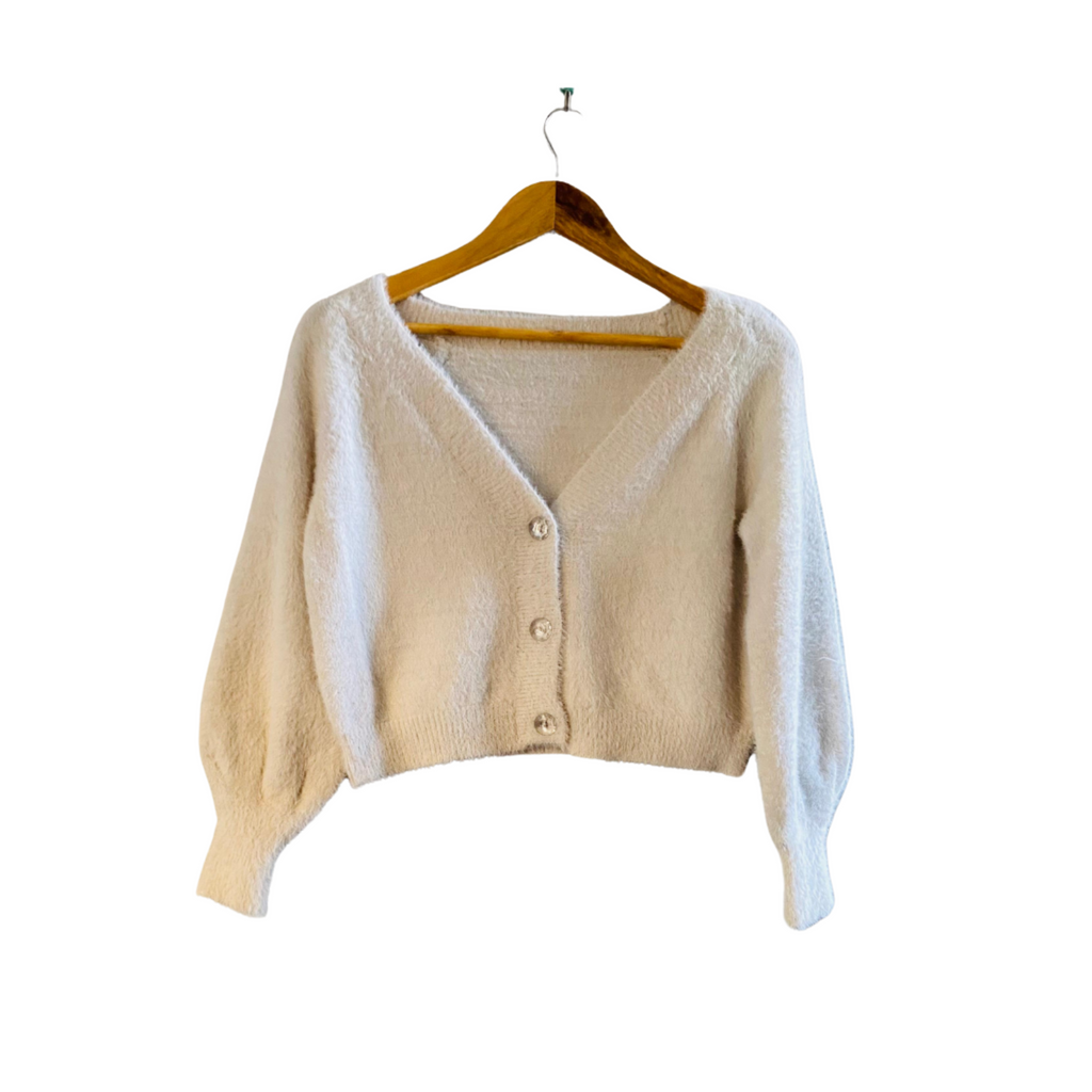 Twin Girl Fluff White Fur | Top for Women |