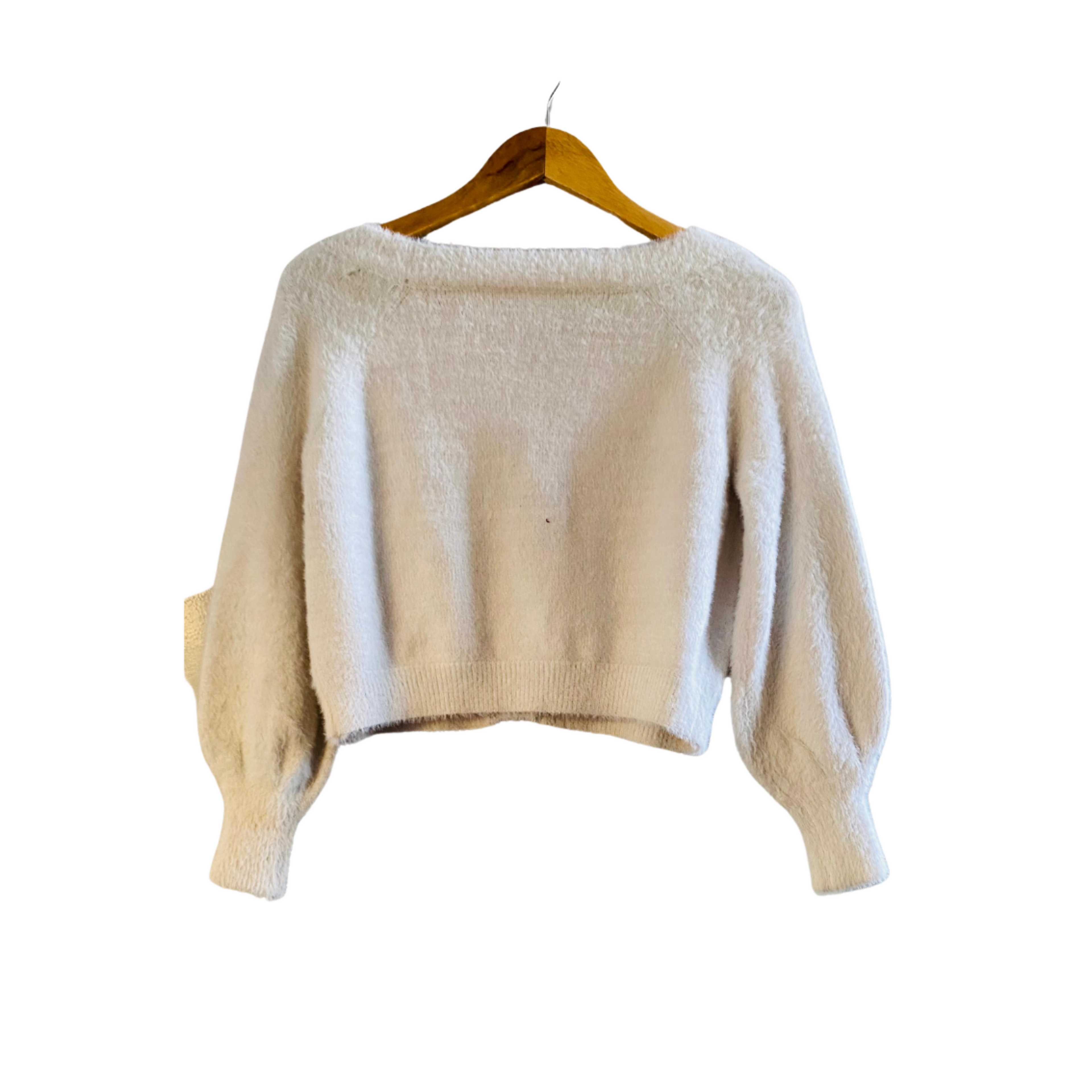 Twin Girl Fluff White Fur | Top for Women |