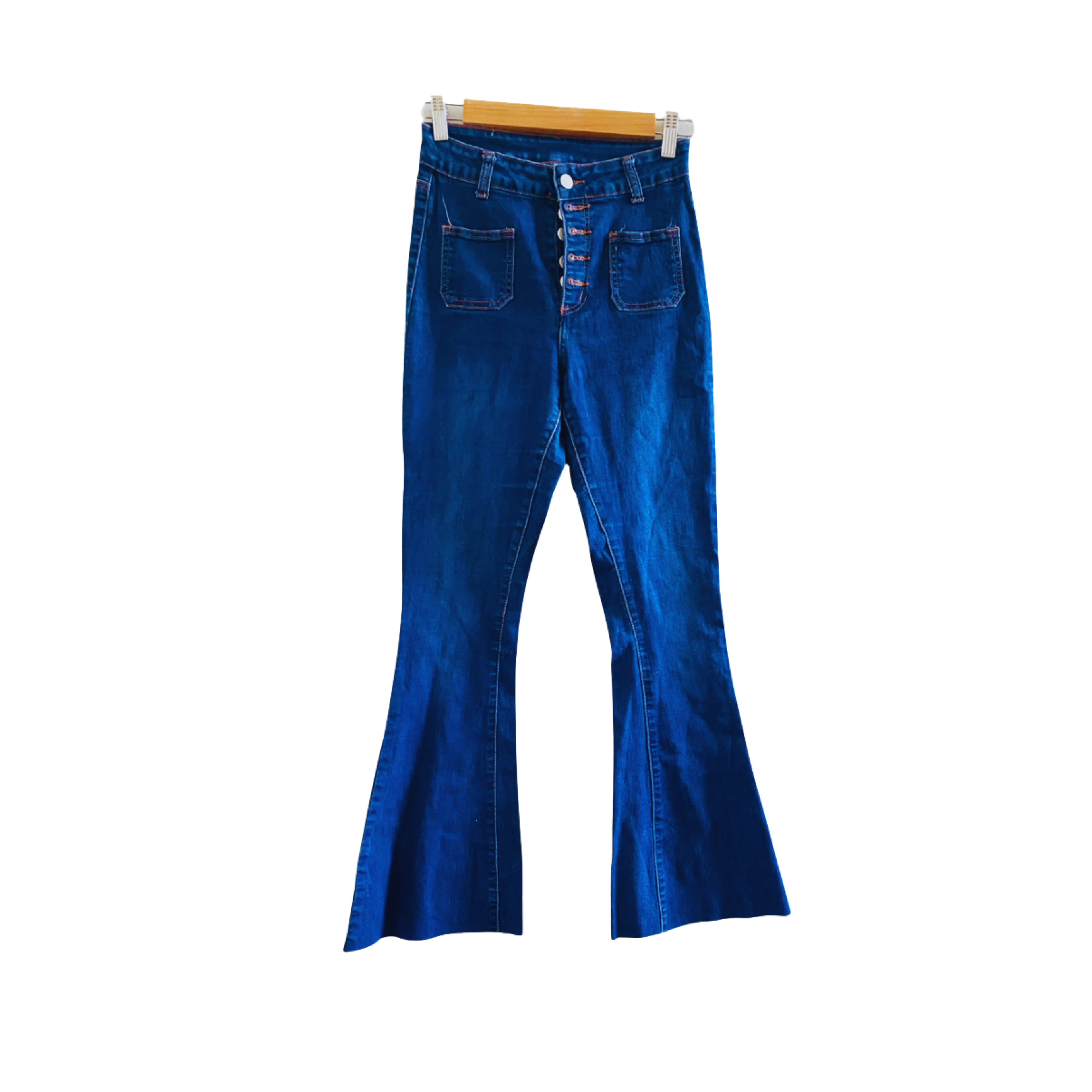 H&Y  | Light stone wash  | Flare Navy Blue Jeans | DJ-FL-NB-003 |