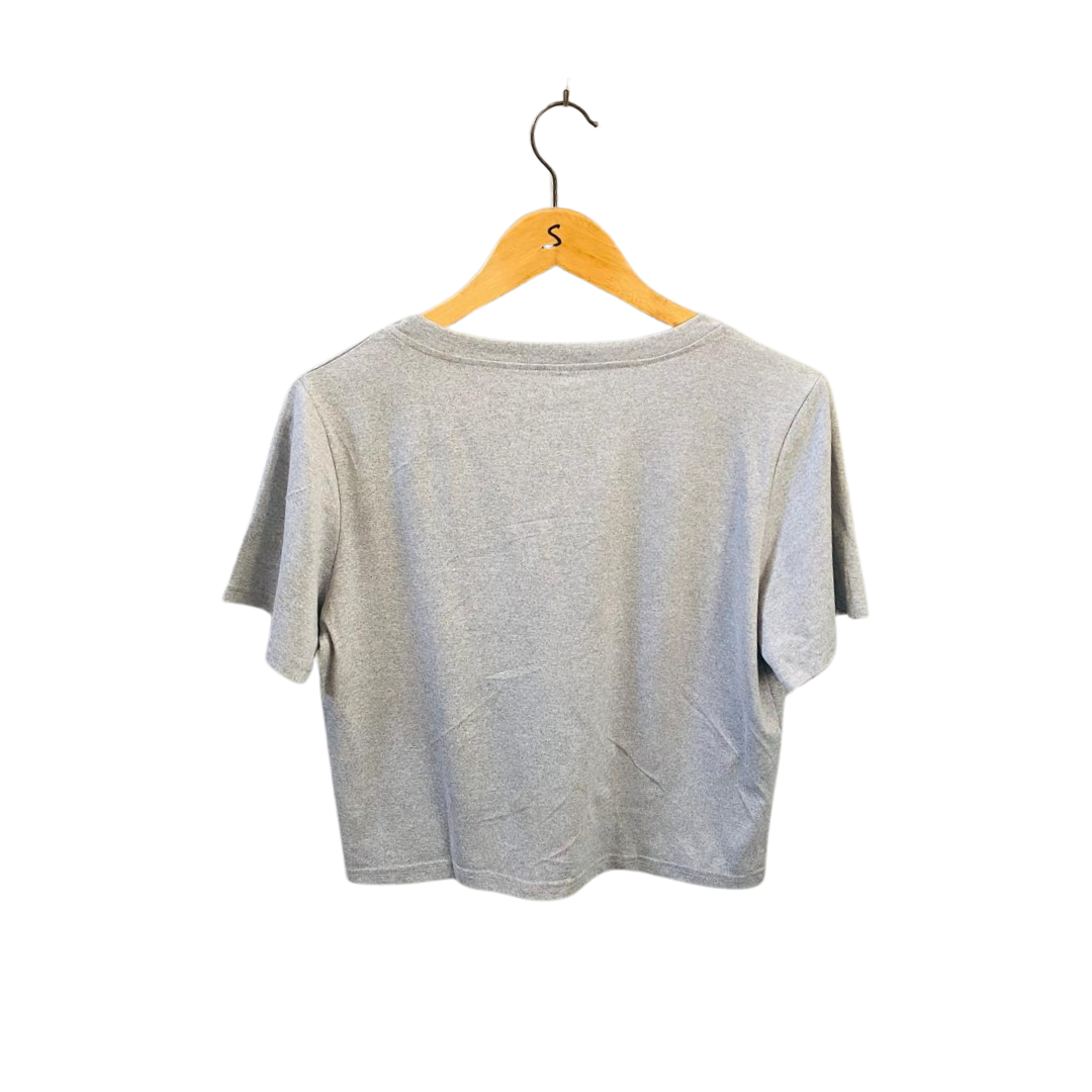 Hello Mow |Printed Cow with Grey Top|
