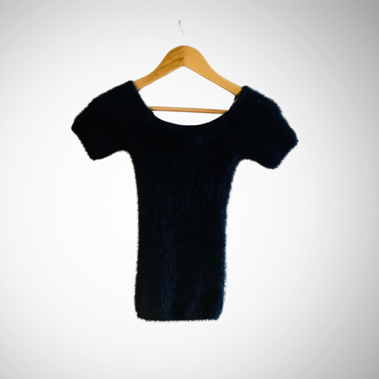 Baby Tee Black Fur | Top for Women |