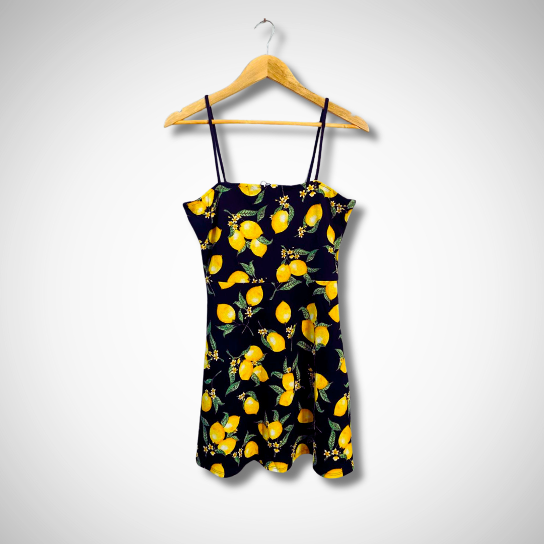 Glamorous Lemon Print Dress