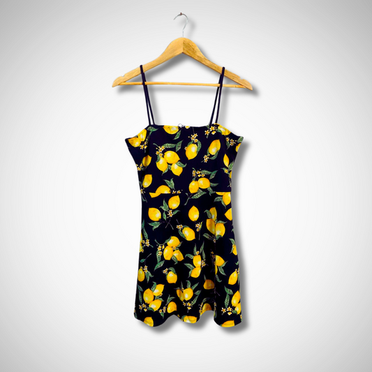 Glamorous Lemon Print Dress