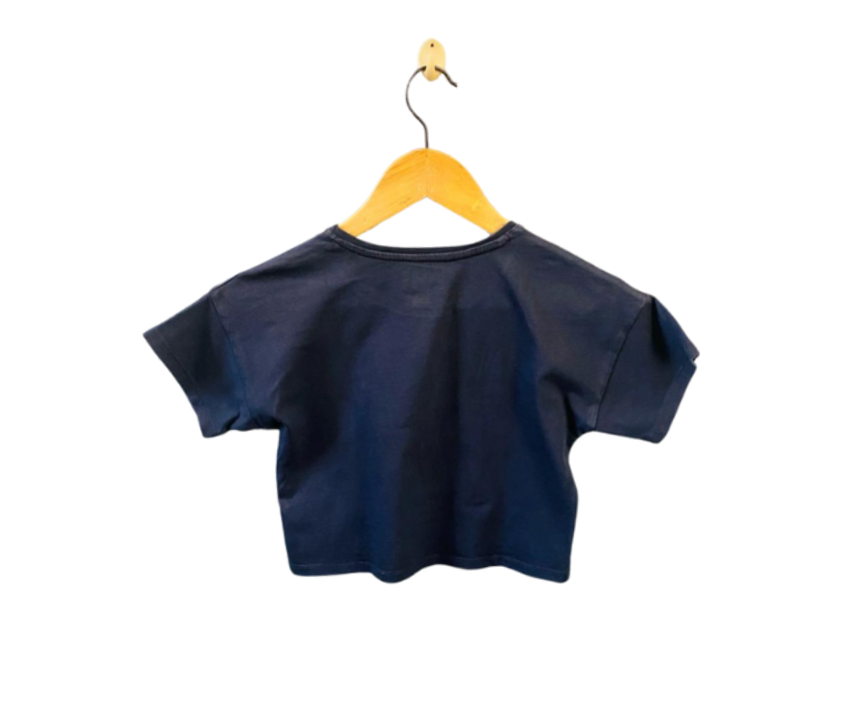 HAPPY | Dalmatian| | Round neck black T-shirt | TO-BL-071 |