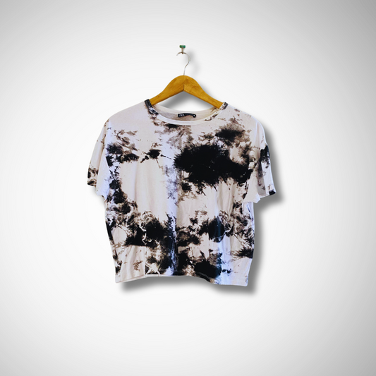 ZARA Black Marble T-Shirt | For Women |