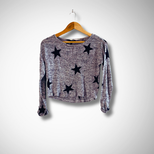 H&M Four-Grey Start | Top for Women |