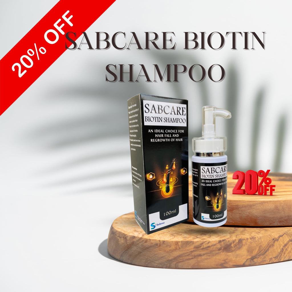 Sabcare Biotin shampoo with advance formulation