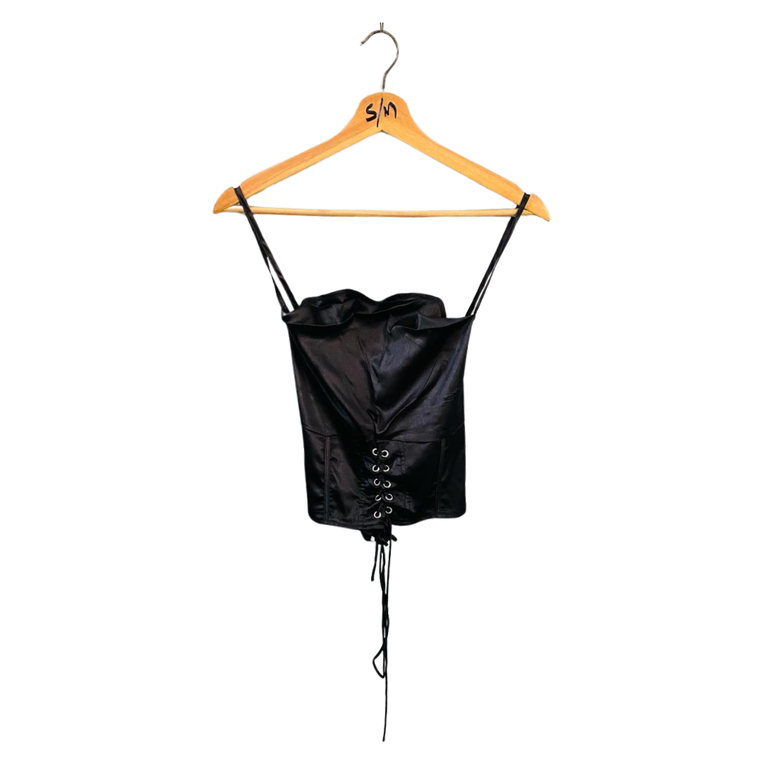 Pretty Little Thing | Black Lace corset top | TO-BL-035 |