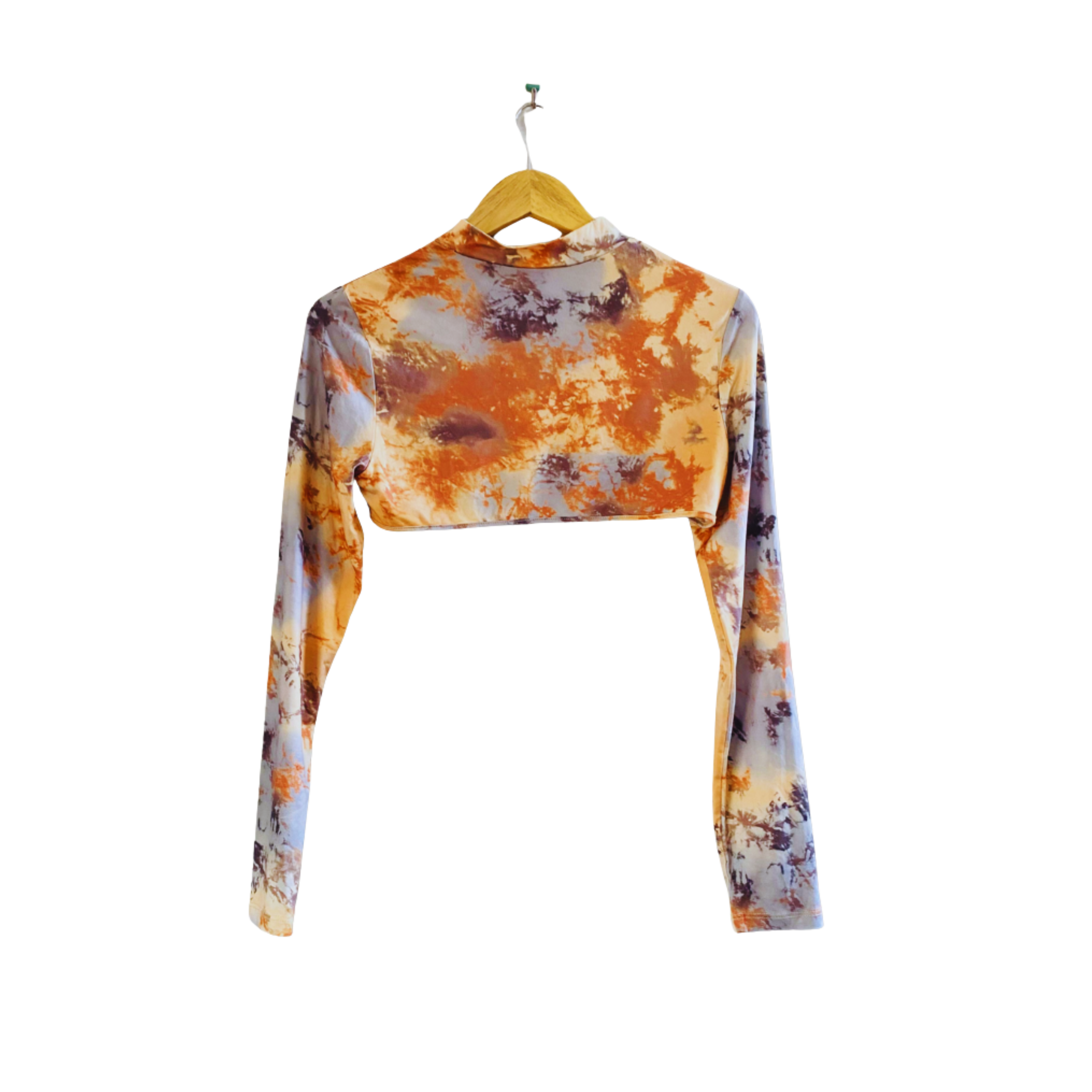 SHEIN Tie-Dye Surplice Neck Tie | Top For Women |