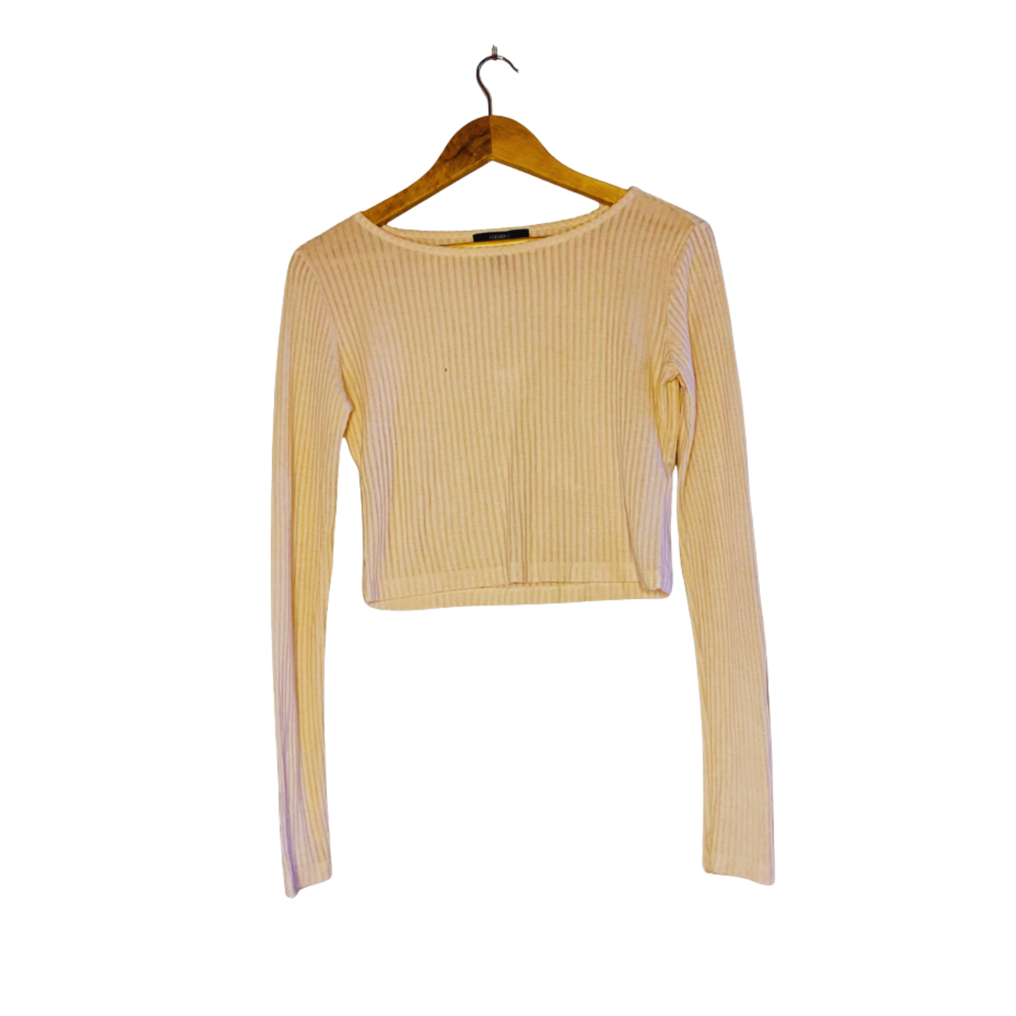 FOREVER Women Long Sleeve Crop Top For Women