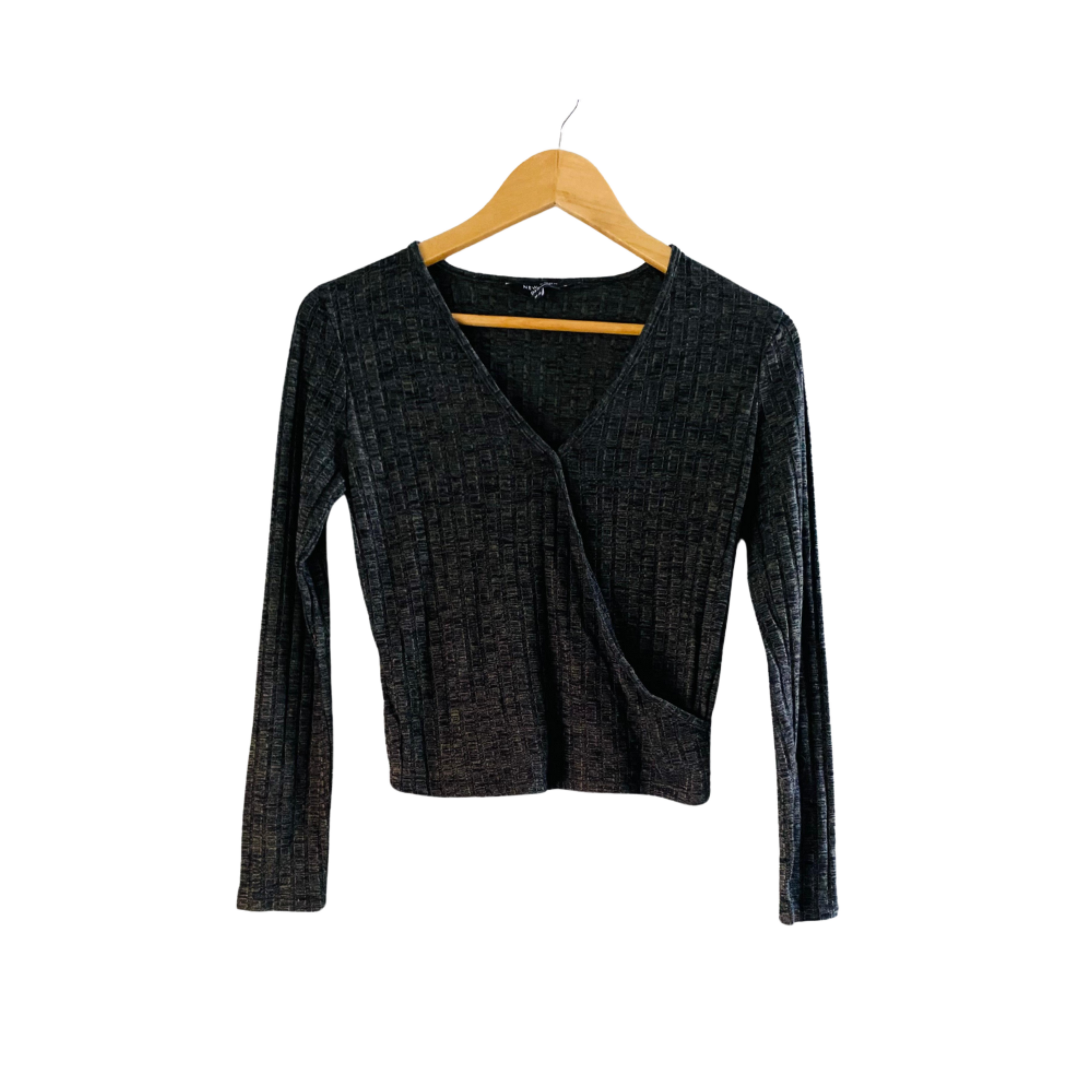 NEW LOOK | Long Sleeve Green Wrap Top | TO-GR-064 |