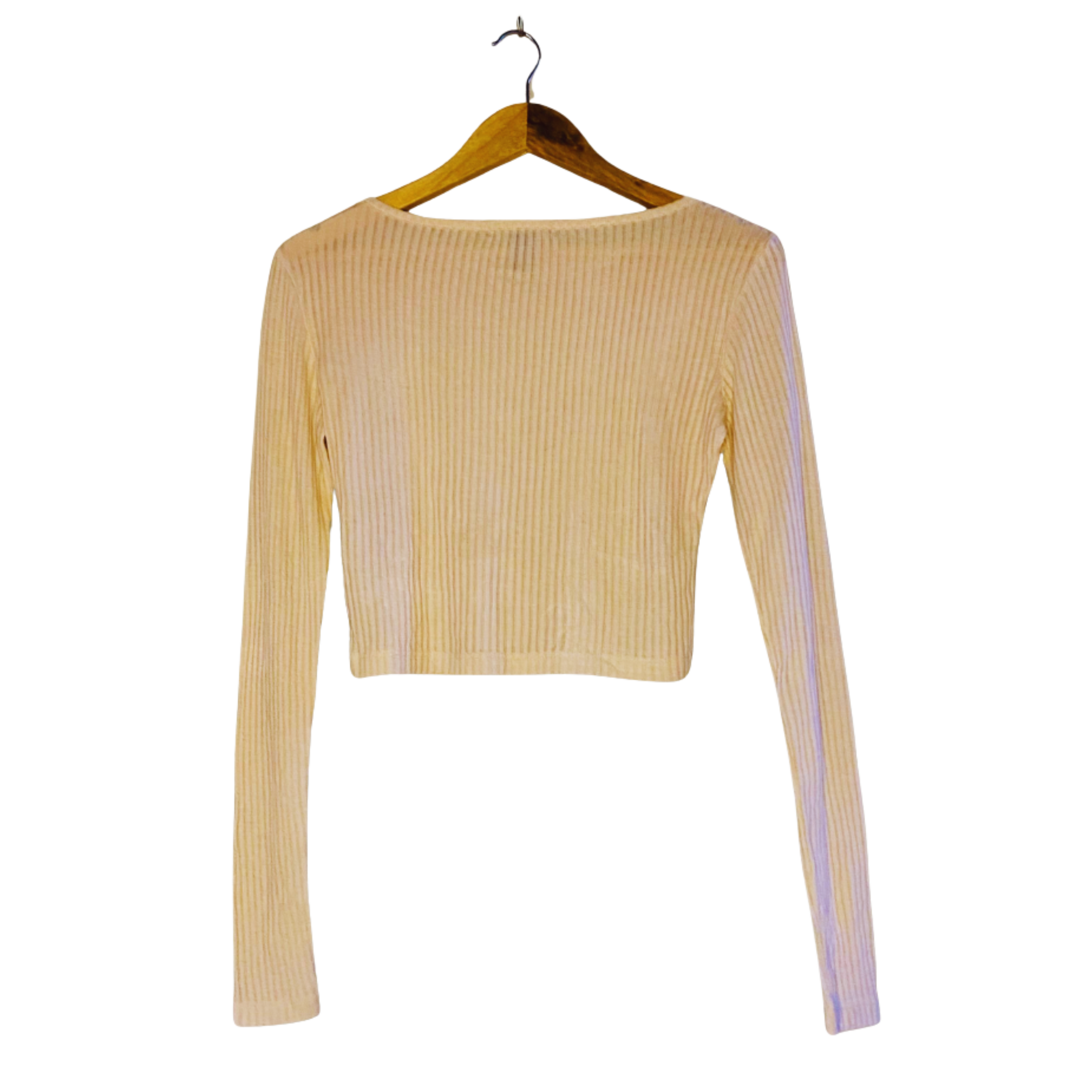FOREVER Women Long Sleeve Crop Top For Women