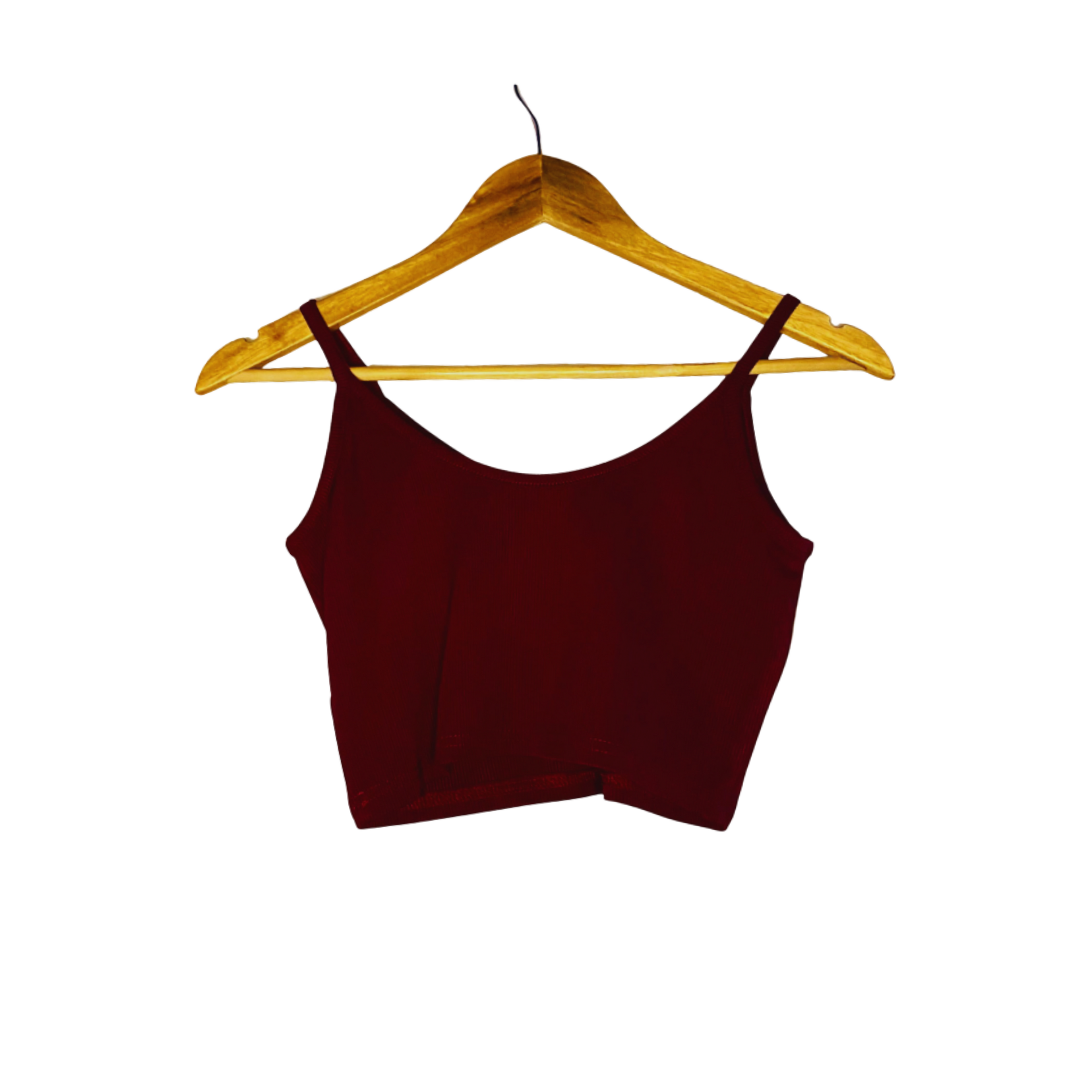 Maroon Mesh Crop Top | for Women |
