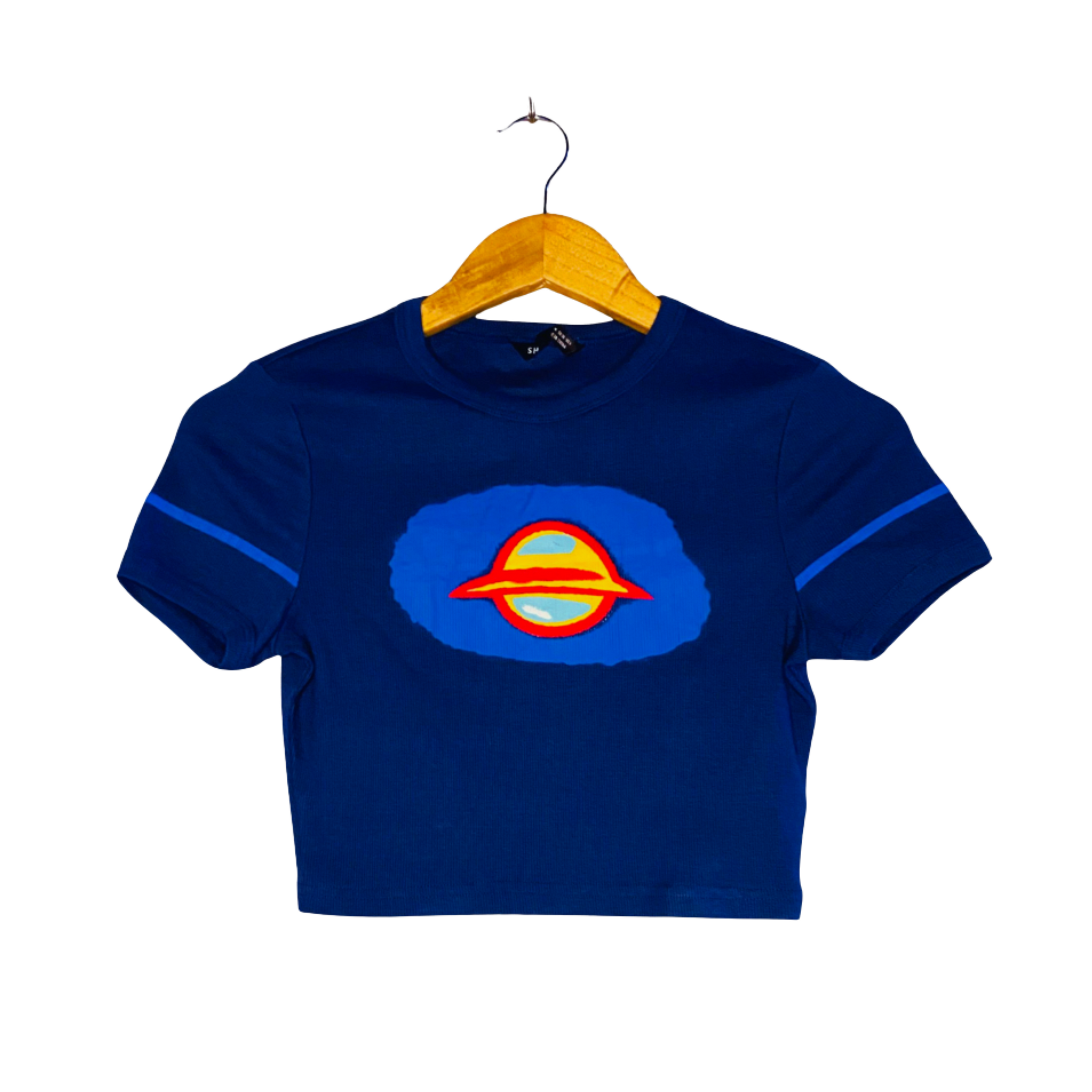 The Saturn in Blue | Crop Top for Women |