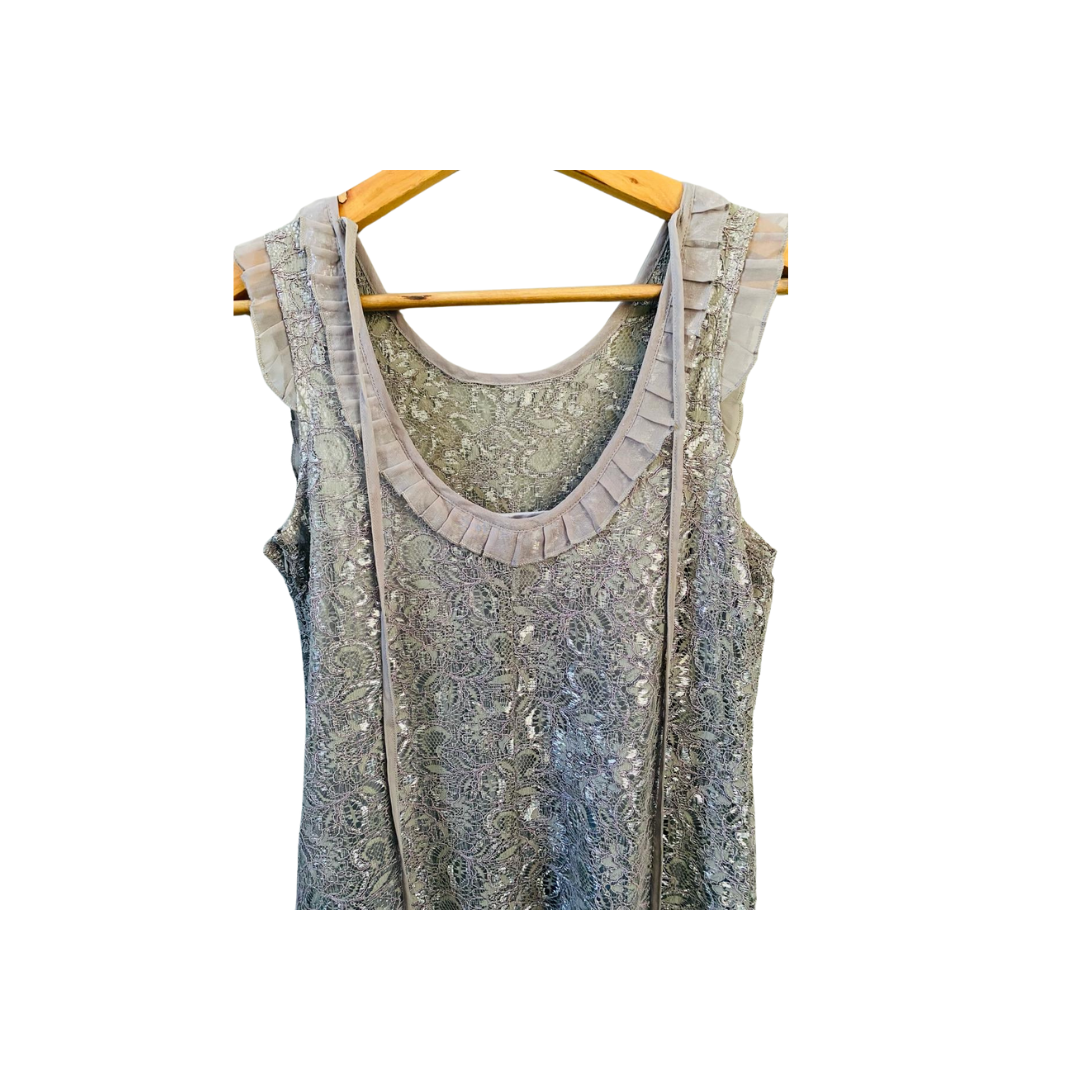 Be Bean | Sleeveless Glitter Halter Top for Women | TO-SG-90 |