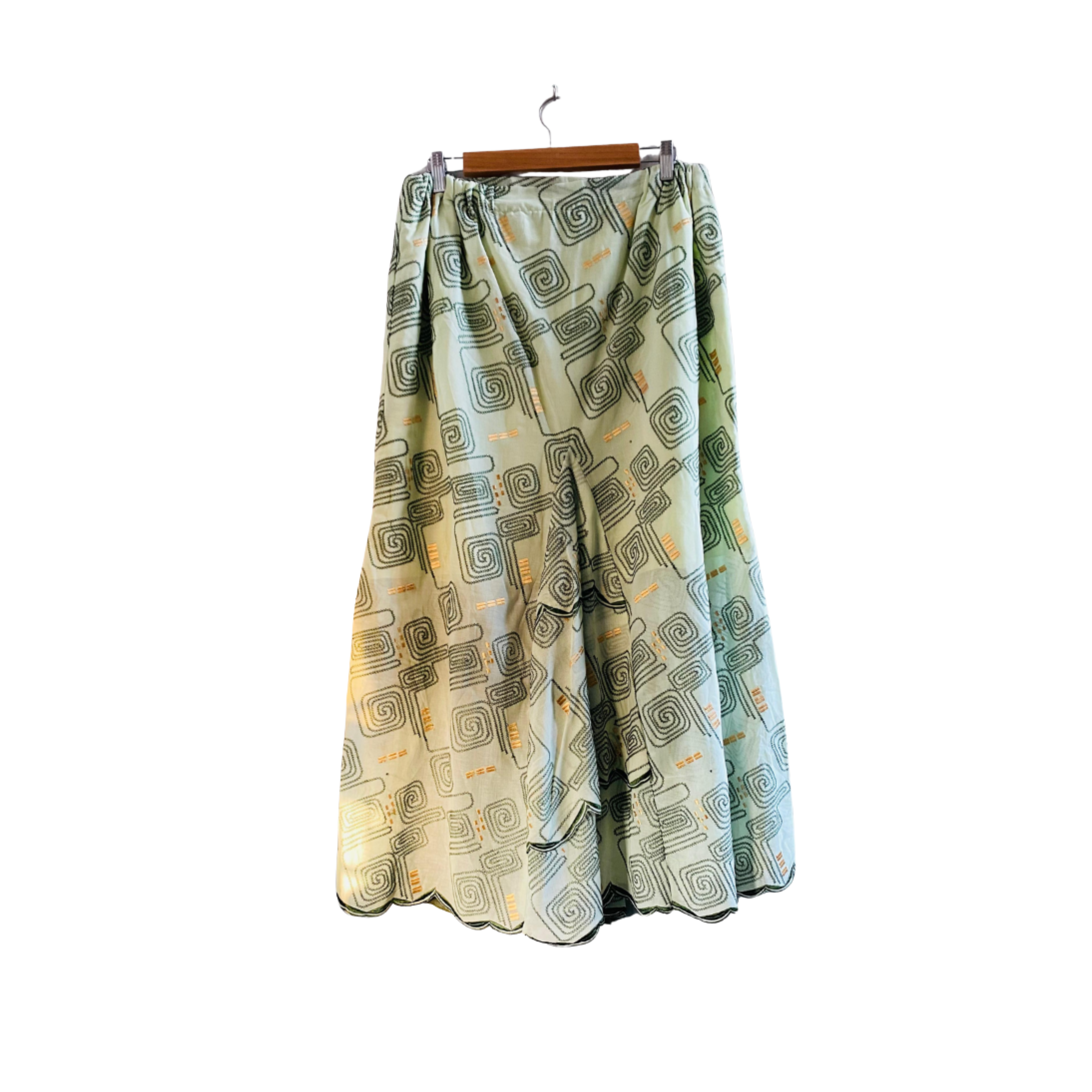 Green Floral Long Skirts for Women | SK-GF-005 |