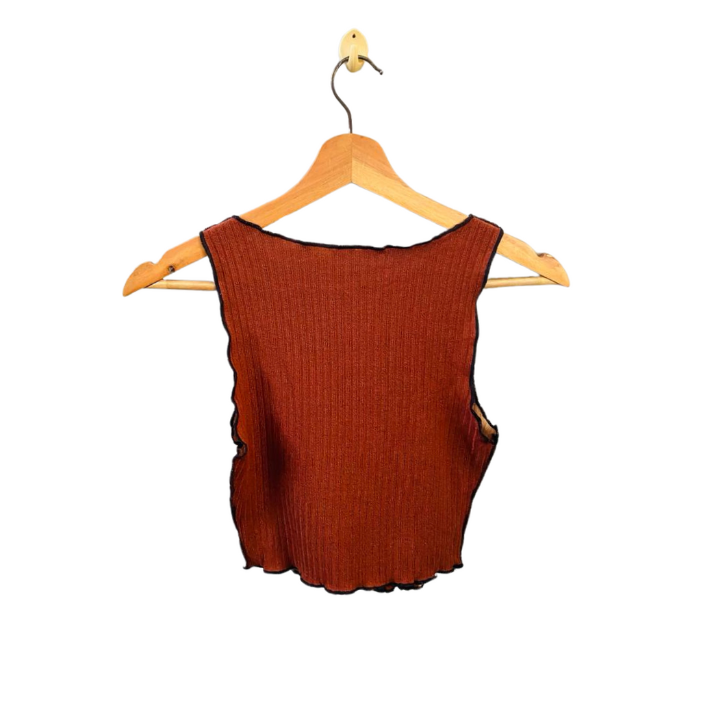SHEIN | Rib Knit Sleeveless Tank Top for Women | TO-BR-020 |