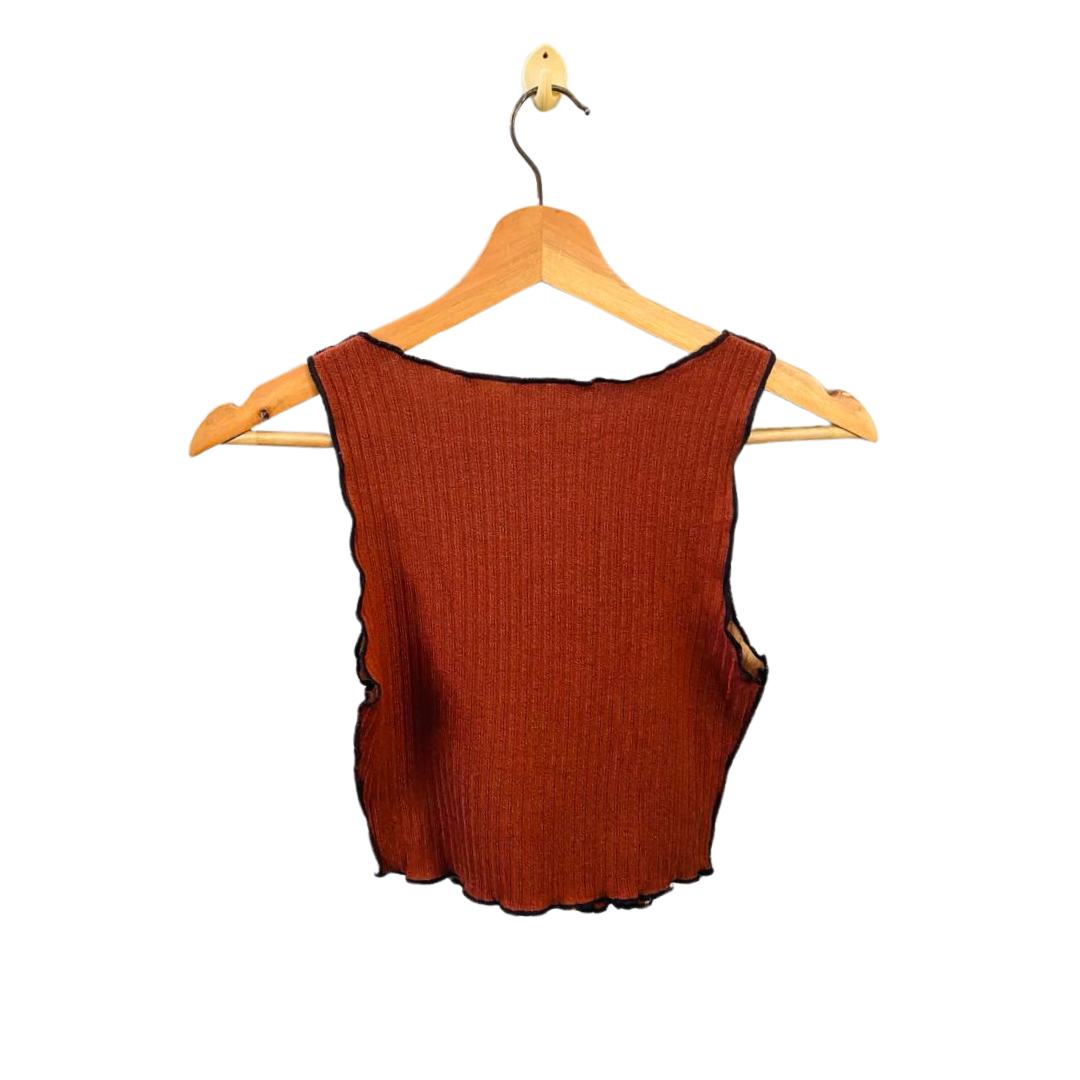 SHEIN | Rib Knit Sleeveless Tank Top for Women | TO-BR-020 |