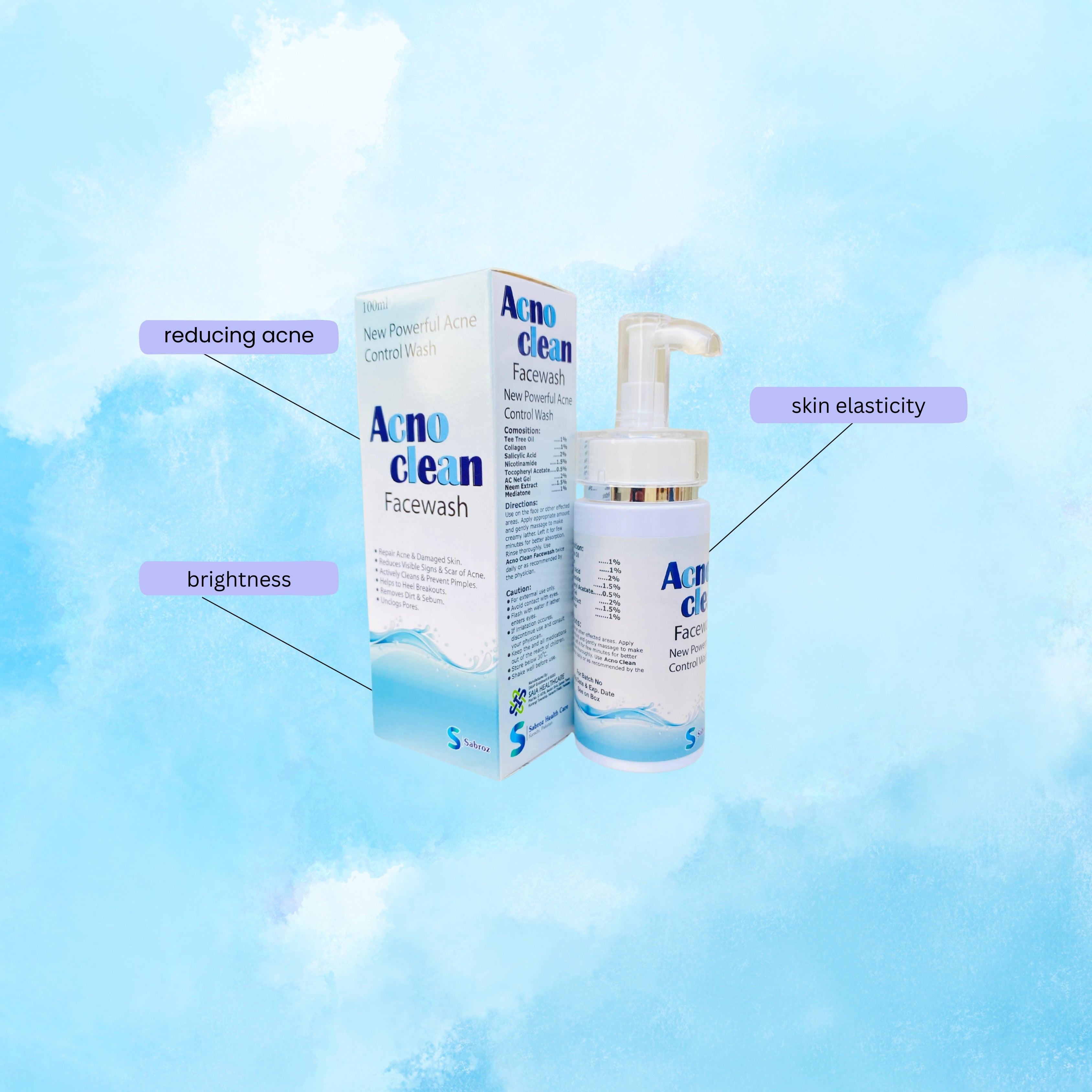 Acno clean facewash with advance formulation