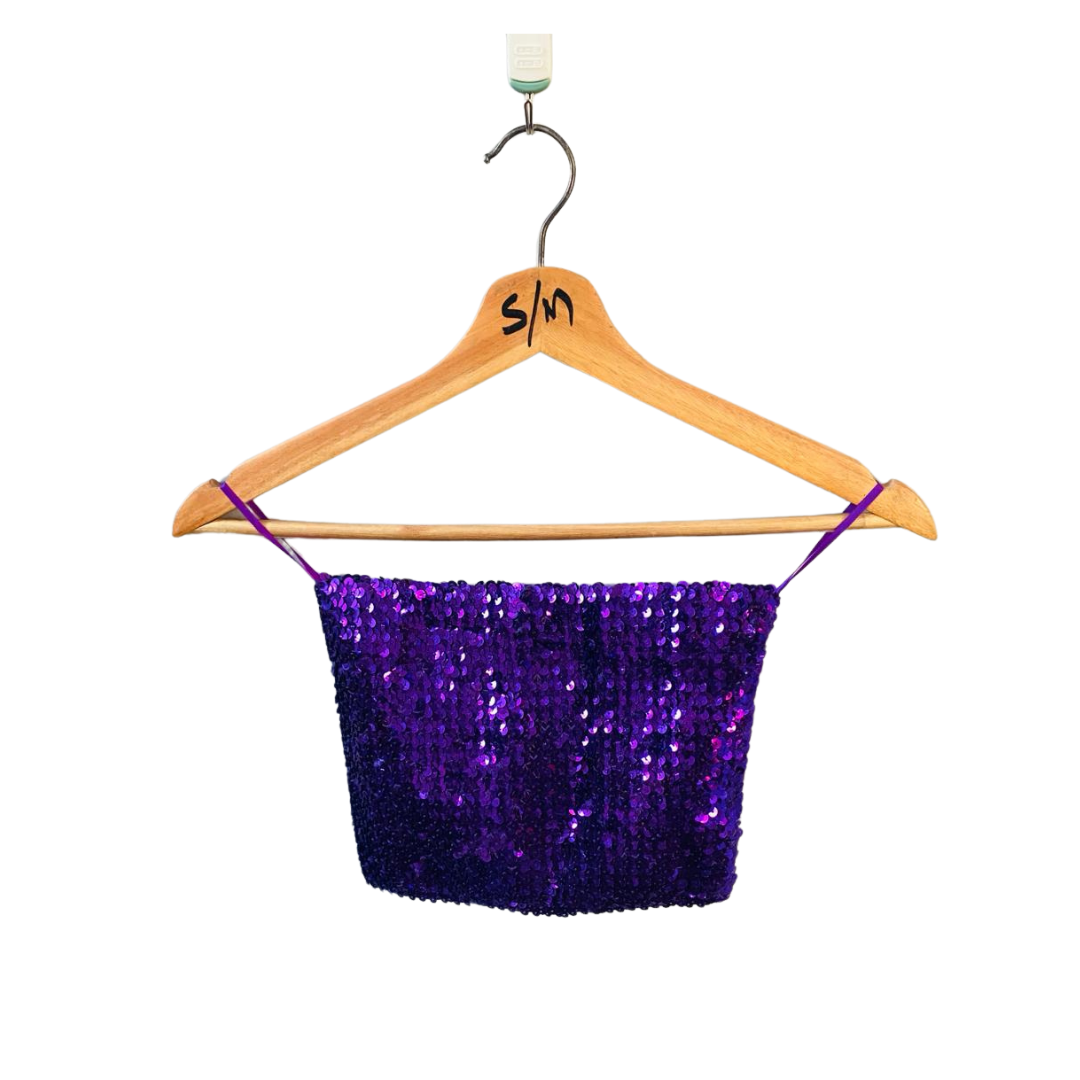 NEW LOOK | Glitter Vintage Sequin Tube Top | TO-PG-048 |