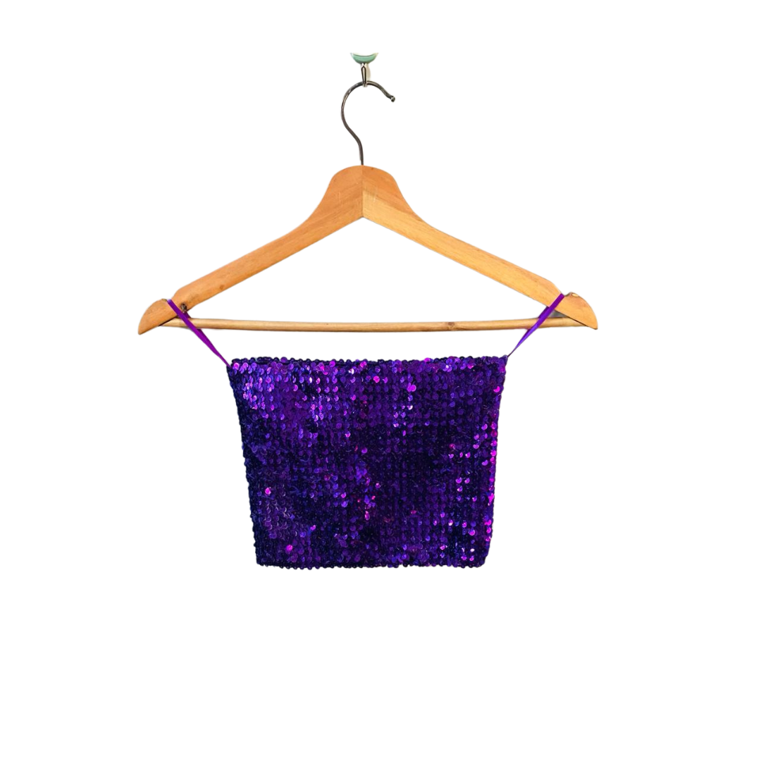 NEW LOOK | Glitter Vintage Sequin Tube Top | TO-PG-048 |