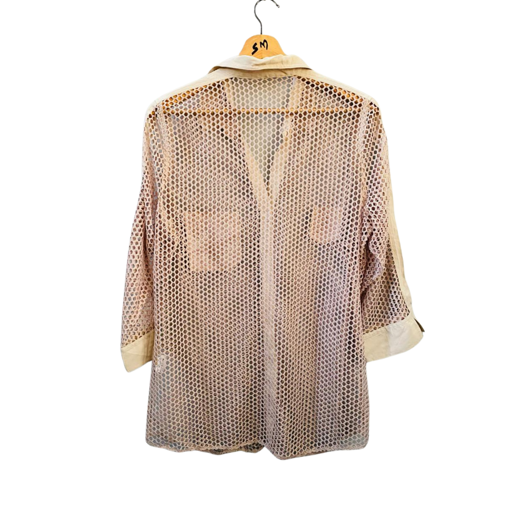 Mesh Beige Cropped for women| TO-BG-94 |