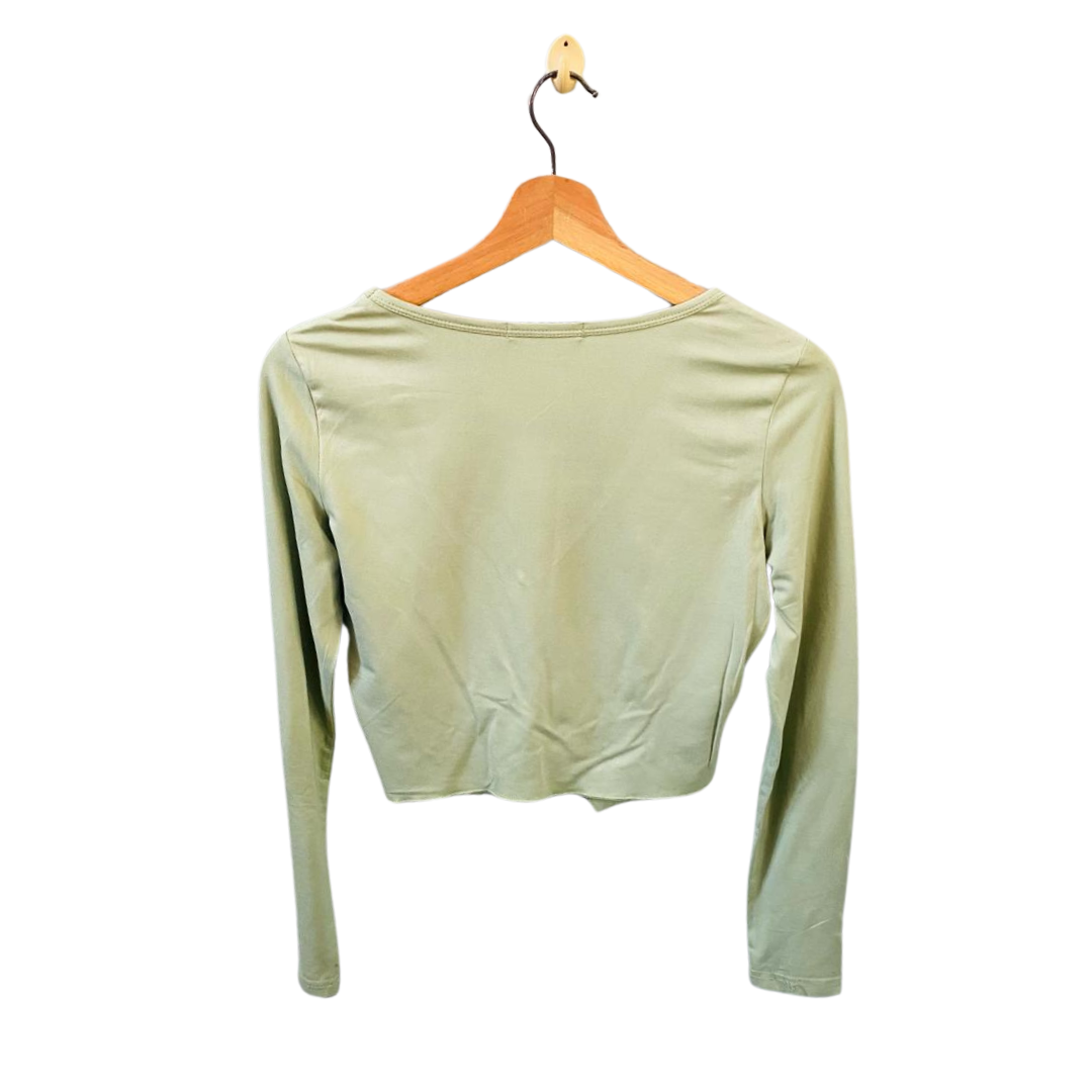 SHEIN | Butterfly Green Crop Top | TO-GR-017 |