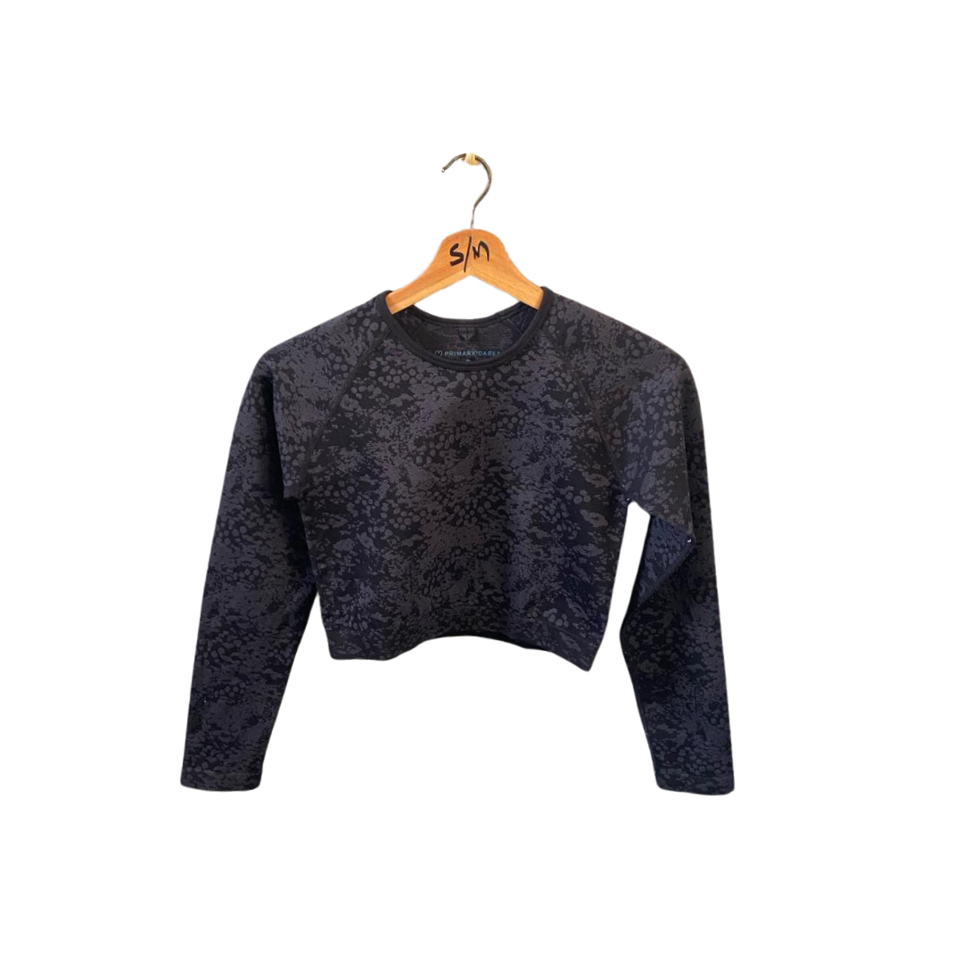 PRIMARK | Gym Sweatshirt long Sleeves with printed patterns Top | TO-GR-059 |