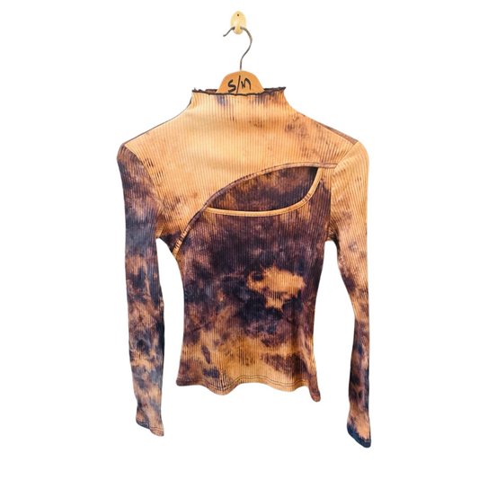 SHEIN | Marble Black & Brown Long-Sleeves Top | TO-BB-013 |