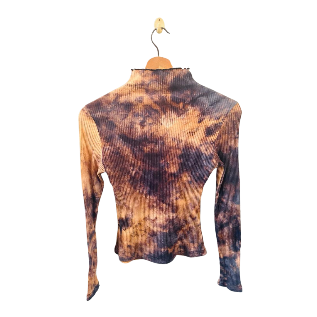 SHEIN | Marble Black & Brown Long-Sleeves Top | TO-BB-013 |