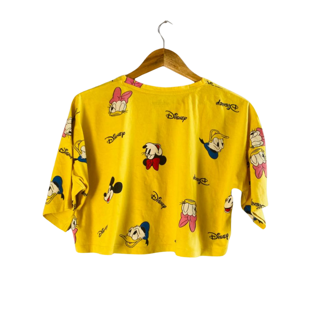 Yellow Mickey Mouse |Baggy Printed Top for Women|