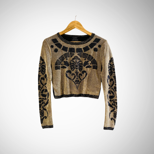 River Island Gold Plated Long Sleeves | Top for Women |