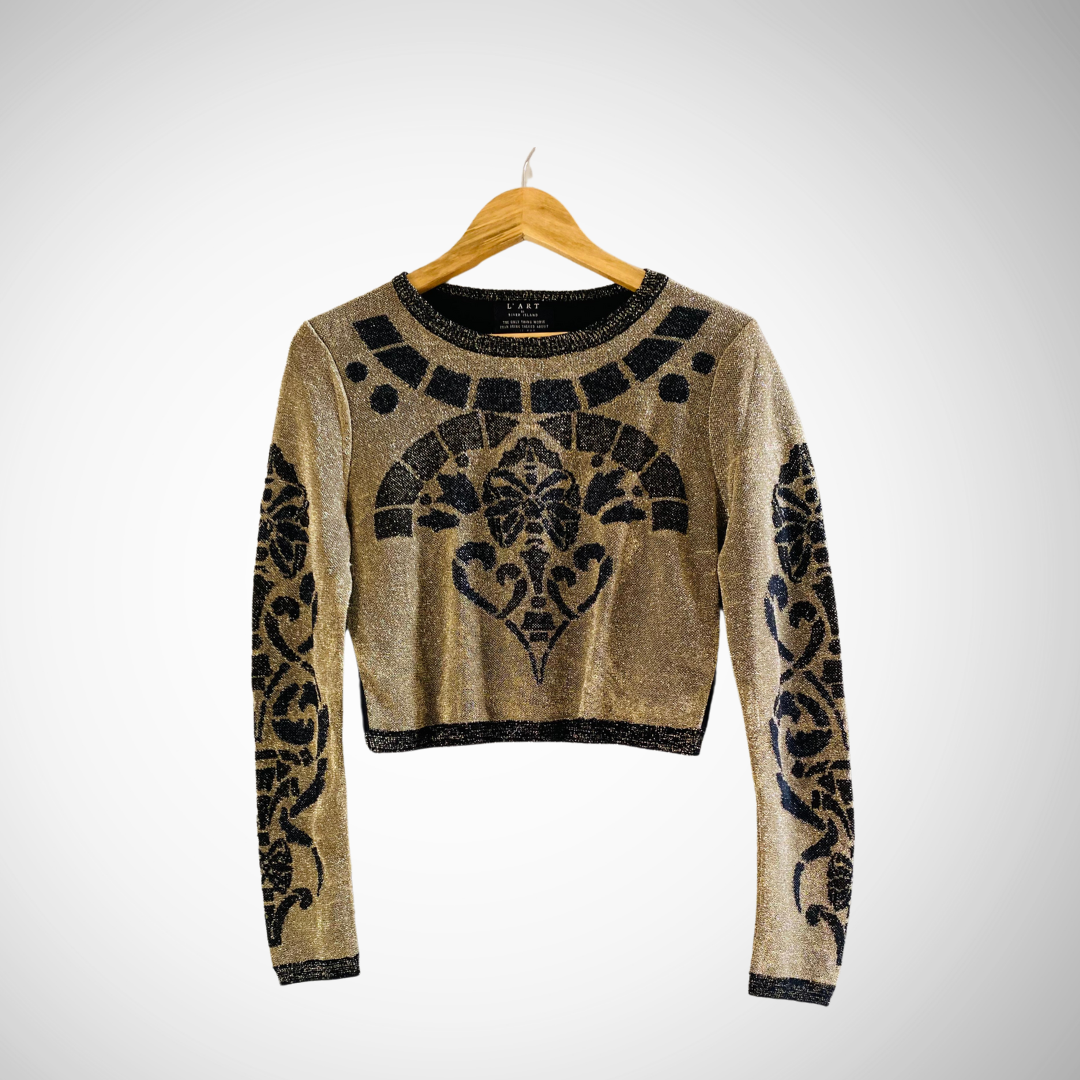 River Island Gold Plated Long Sleeves | Top for Women |