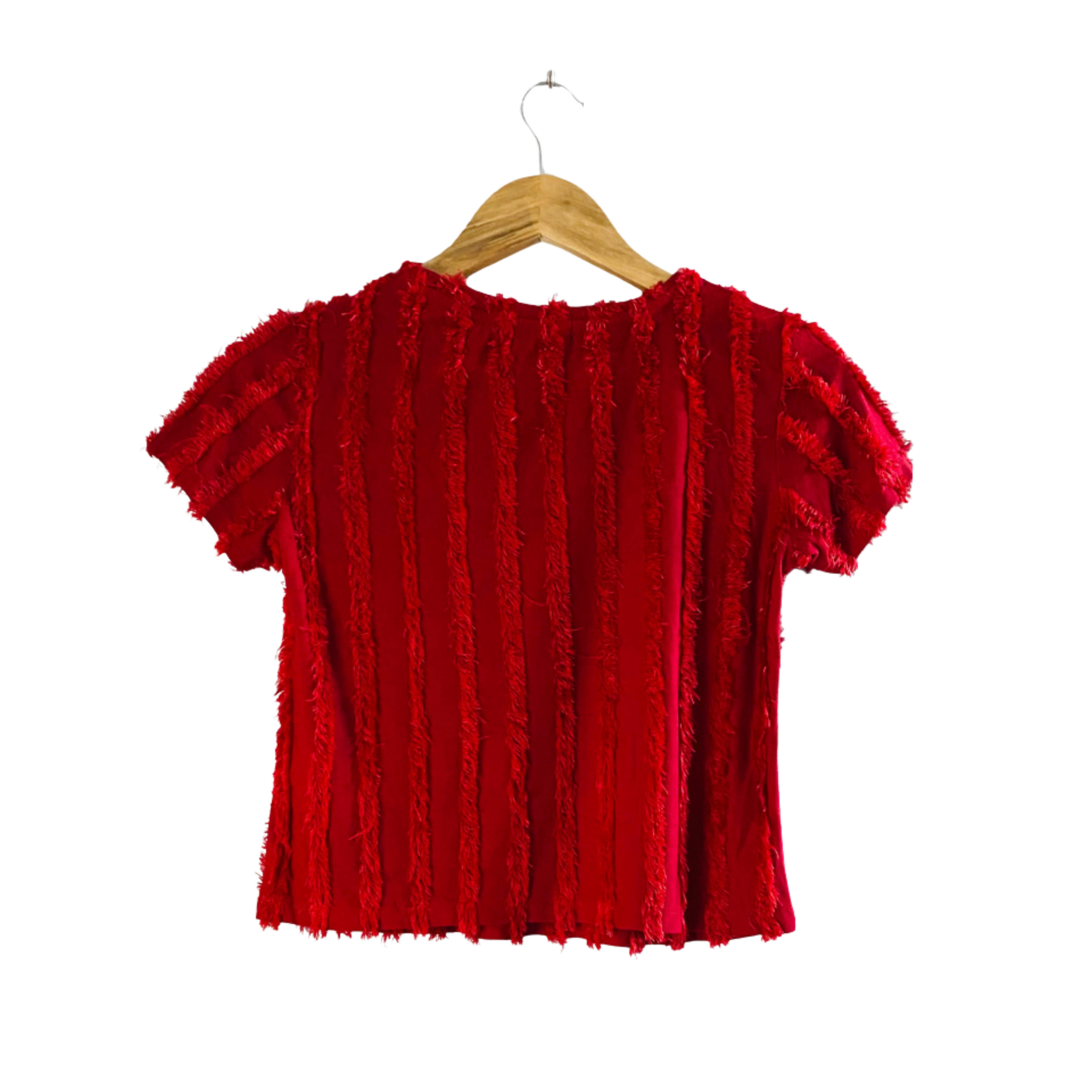 Bershka | Red Fringe Top For Women |