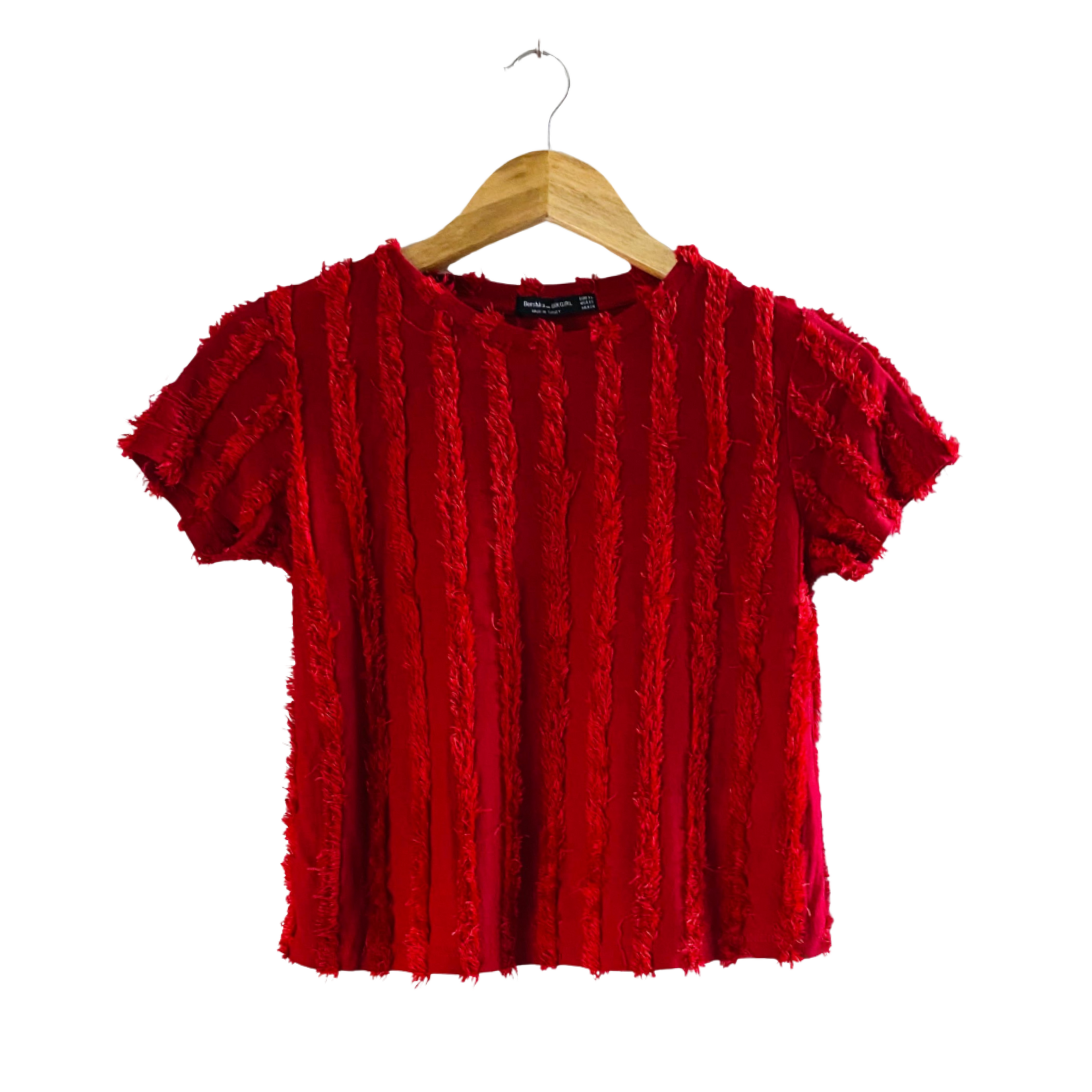 Bershka | Red Fringe Top For Women |