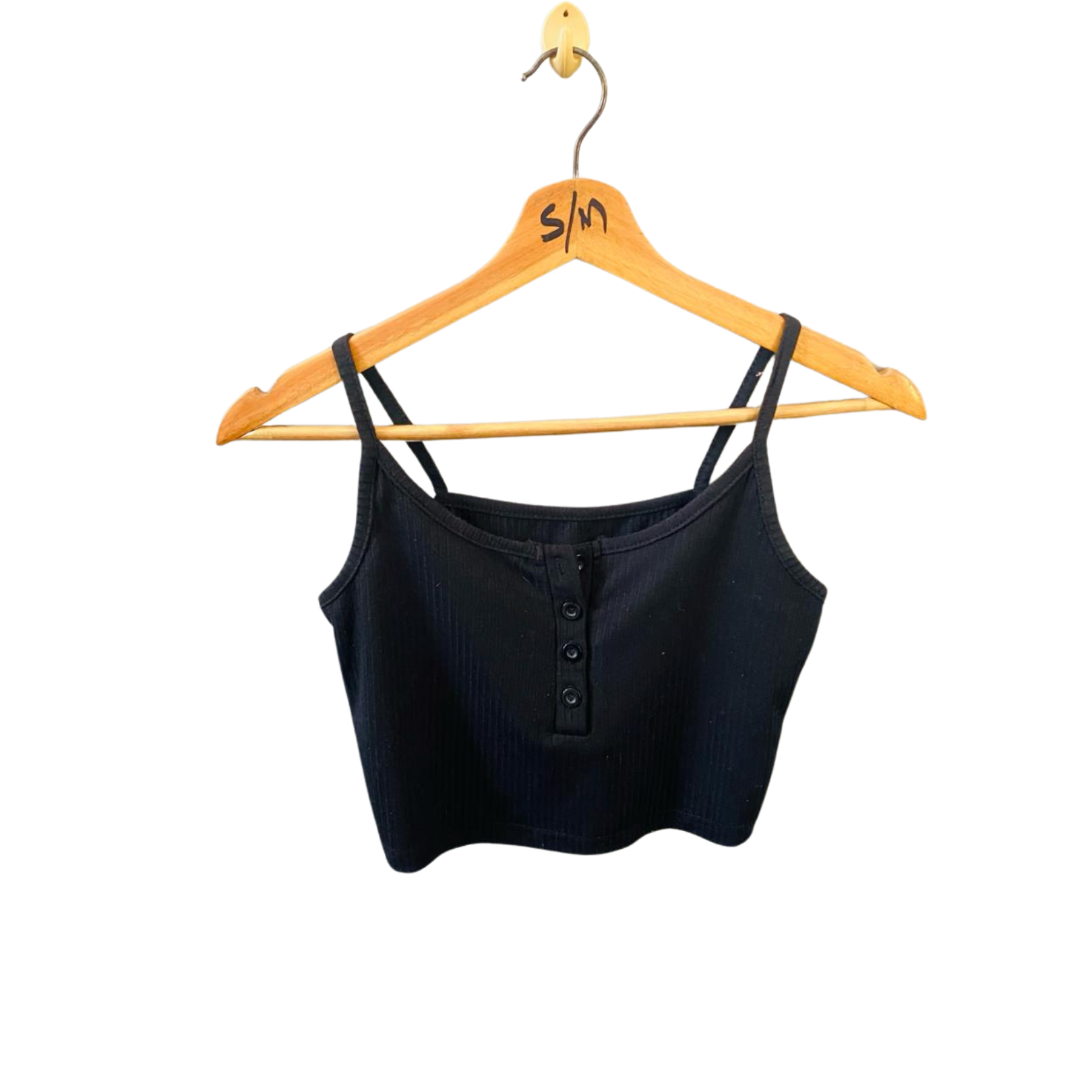 SHEIN | Black Strap Crop Top For Women | TO-BL-016 |