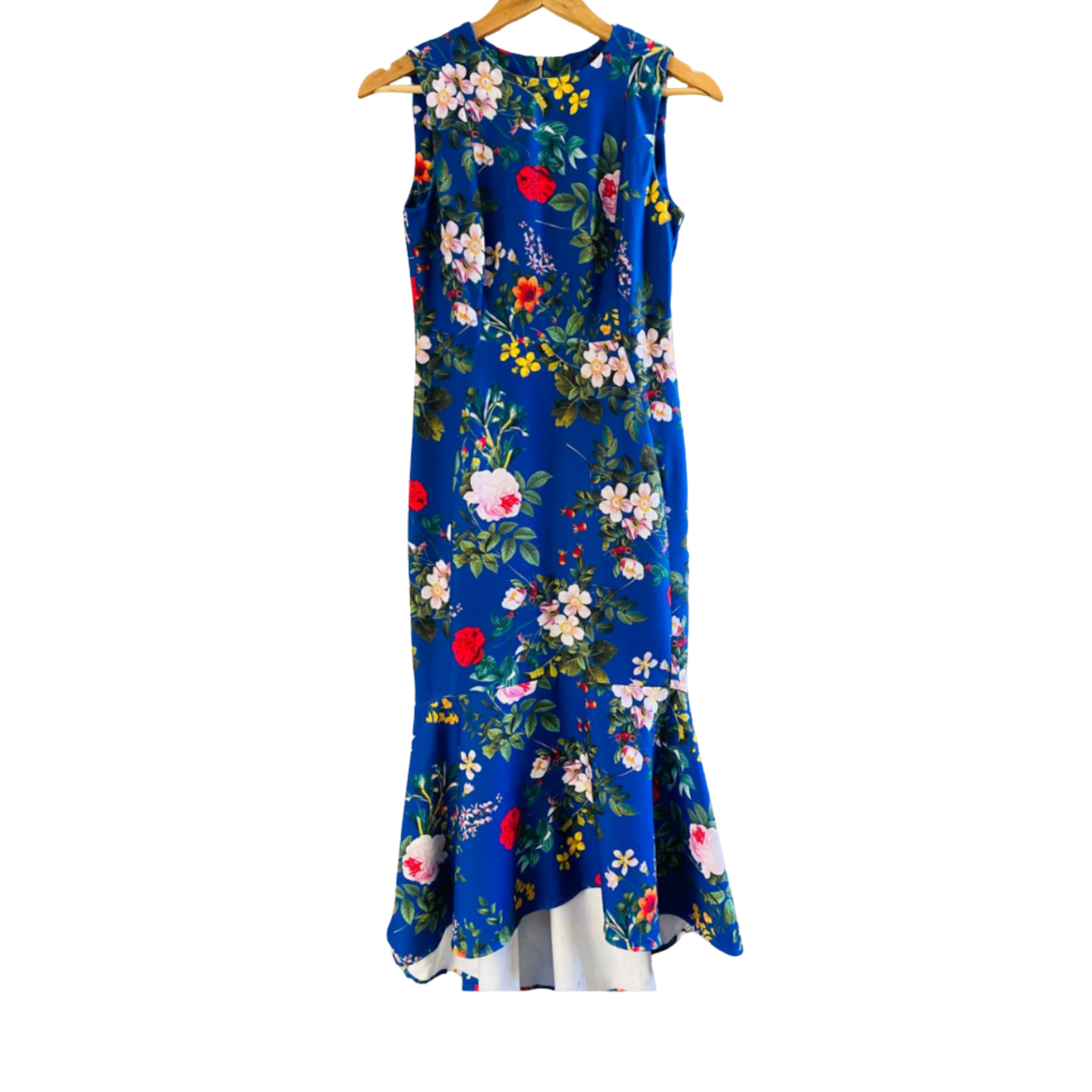 Calvin Klein Blue Floral Sleeveless Dress