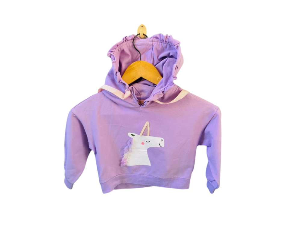 ANCOR LALA | Purple Unicorn Hoodie Top for girls | TO-PU-062 |