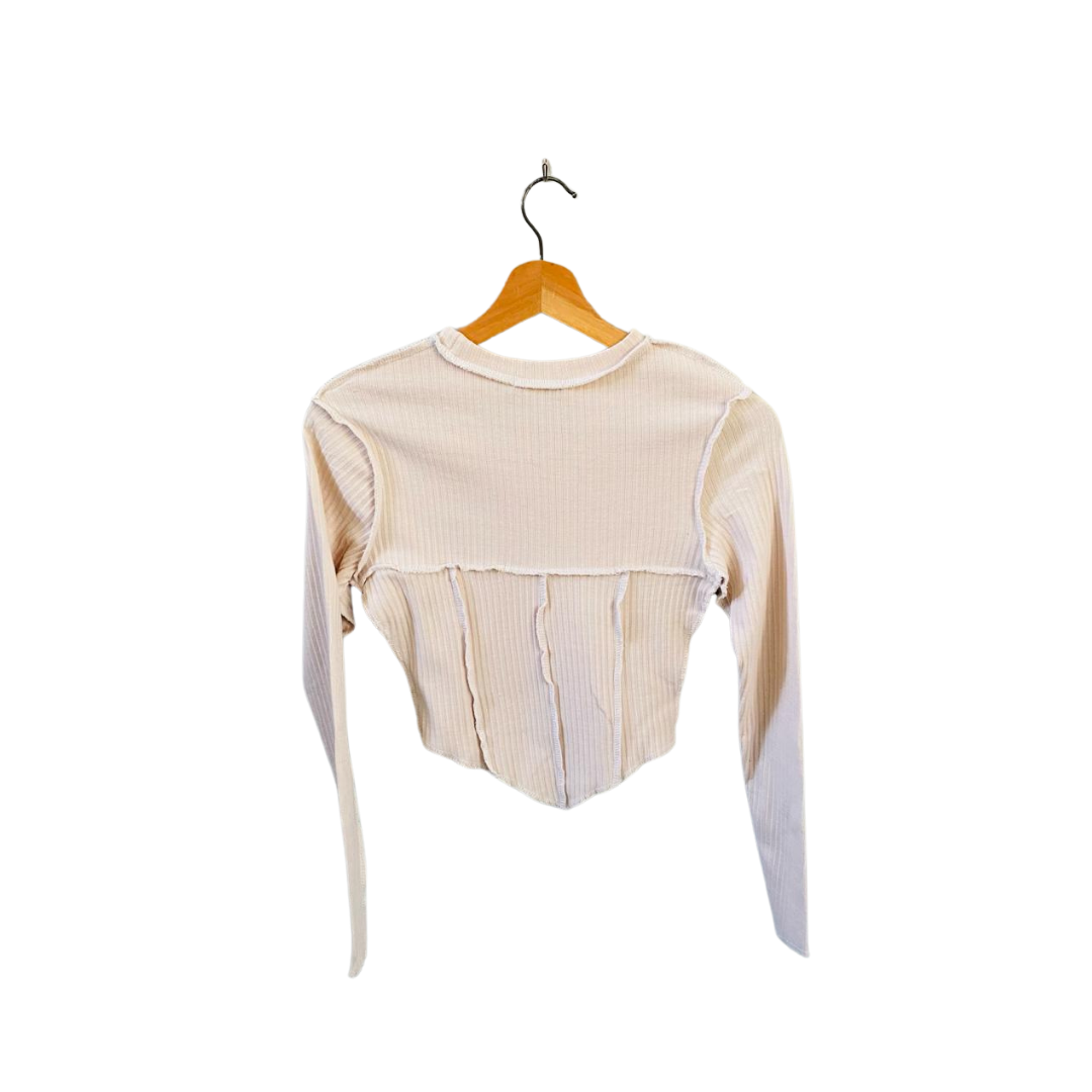 Pretty Little Thing | Diamond shape Cross Stitched long sleeves top | TO-PE-038 |