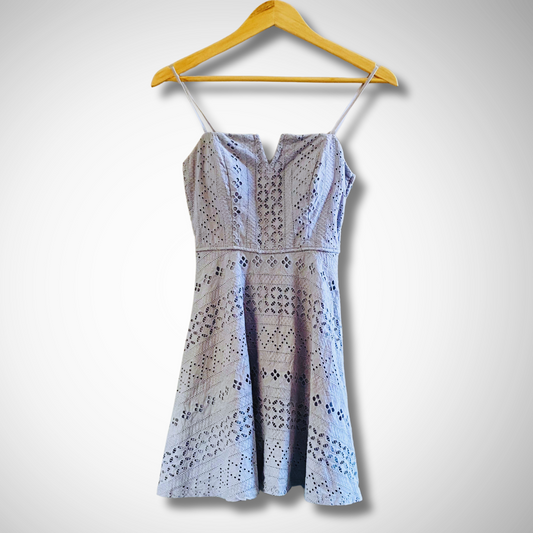 Lace Mini  Blue Dress for Women