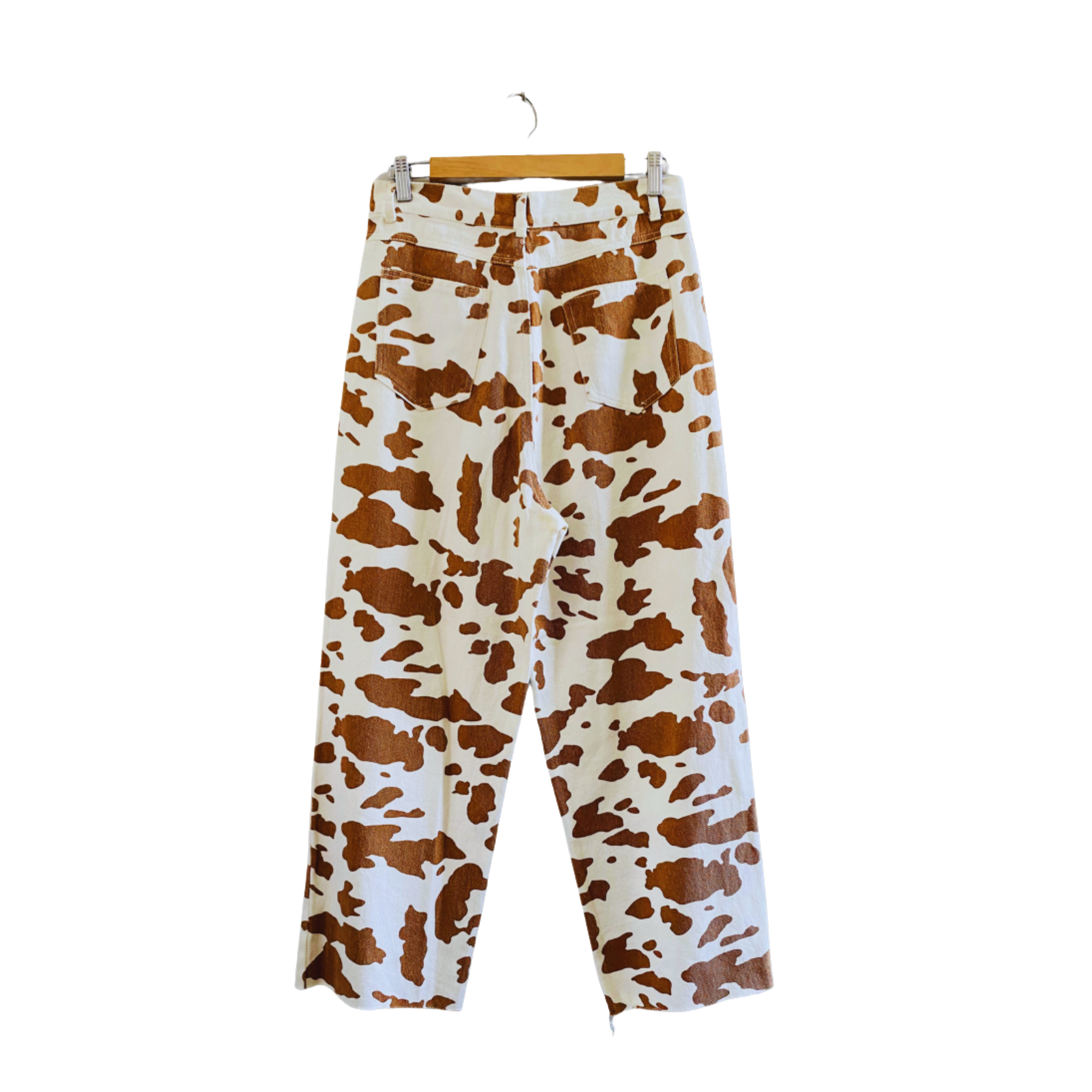 Moo Printed Denim Jeans For Women