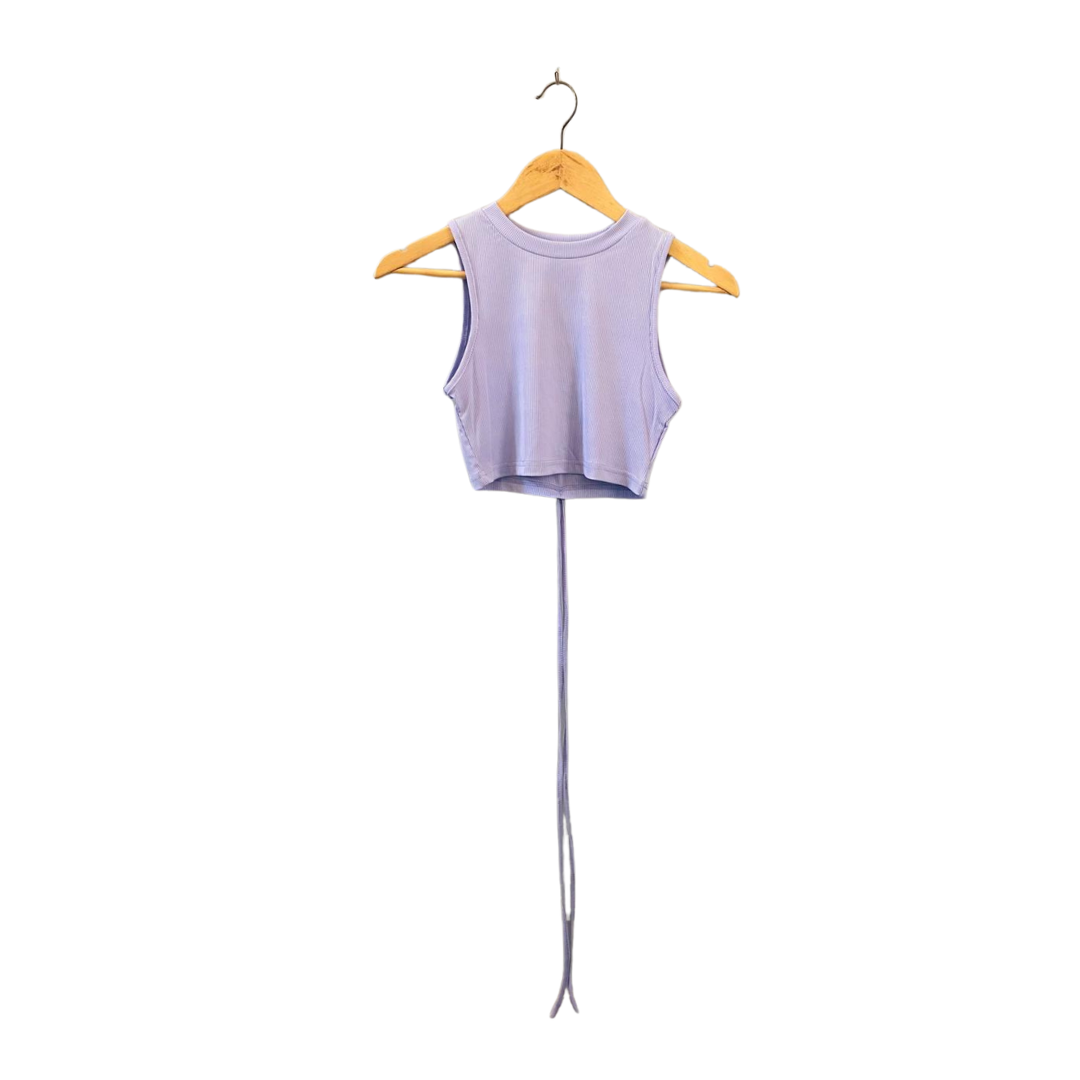 Purple |Tank Top with Laces for Women|