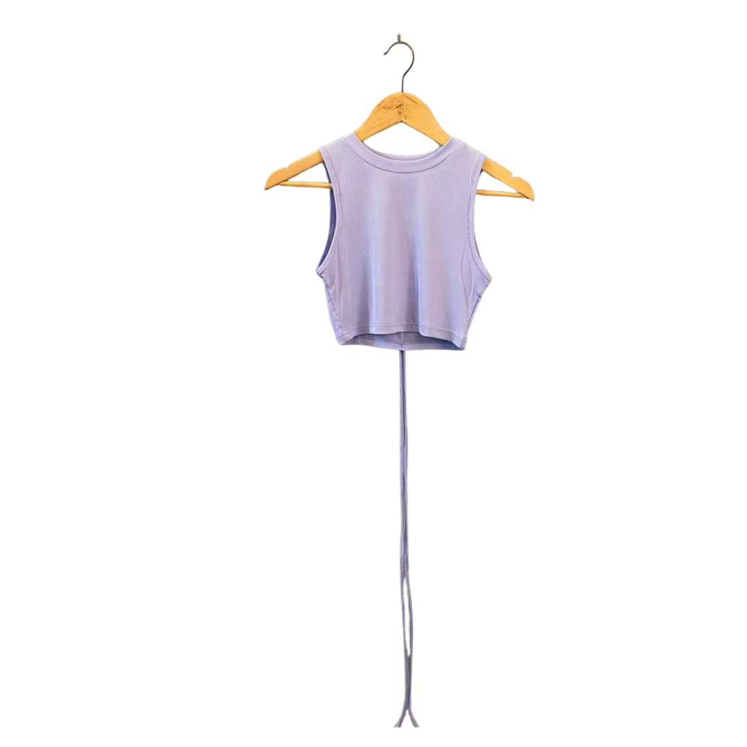 Purple |Tank Top with Laces for Women|