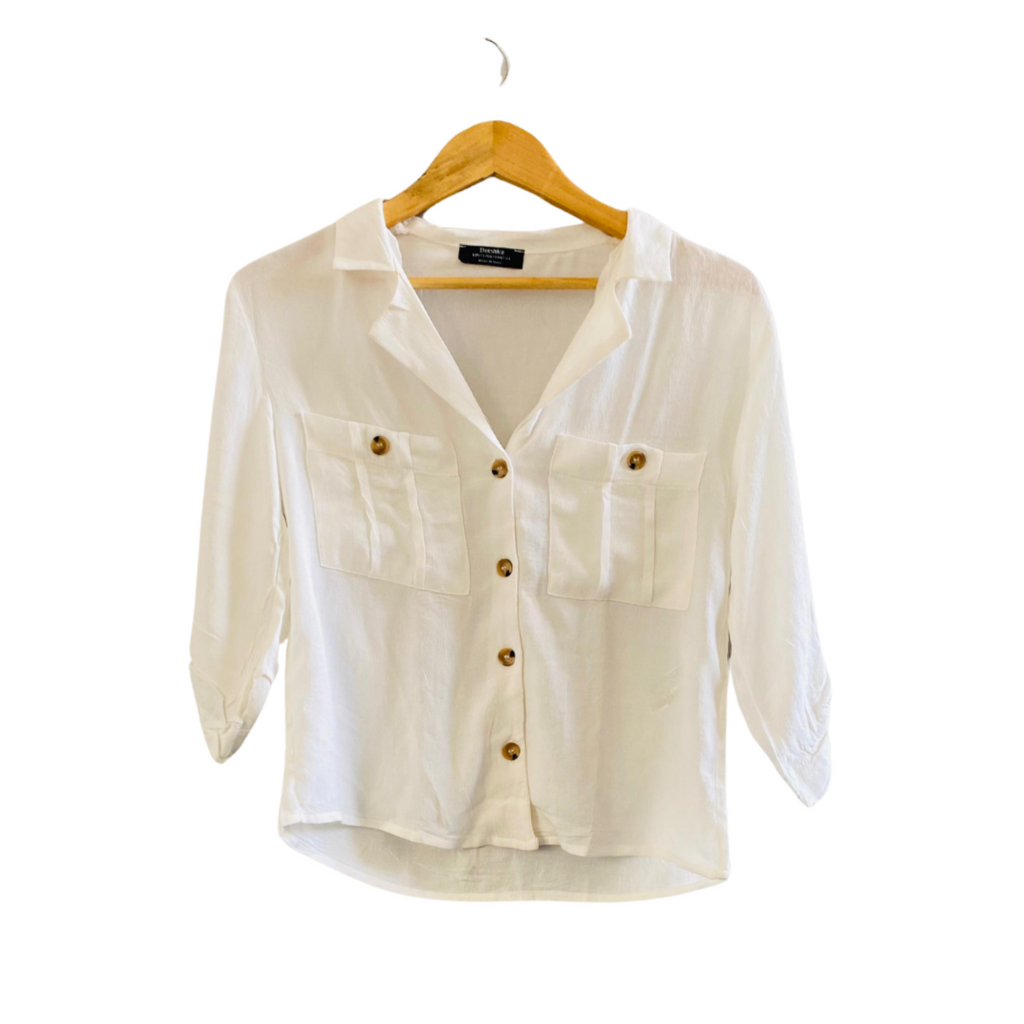 White Pair Dress (Shirt and Pant) For Women | YL-036