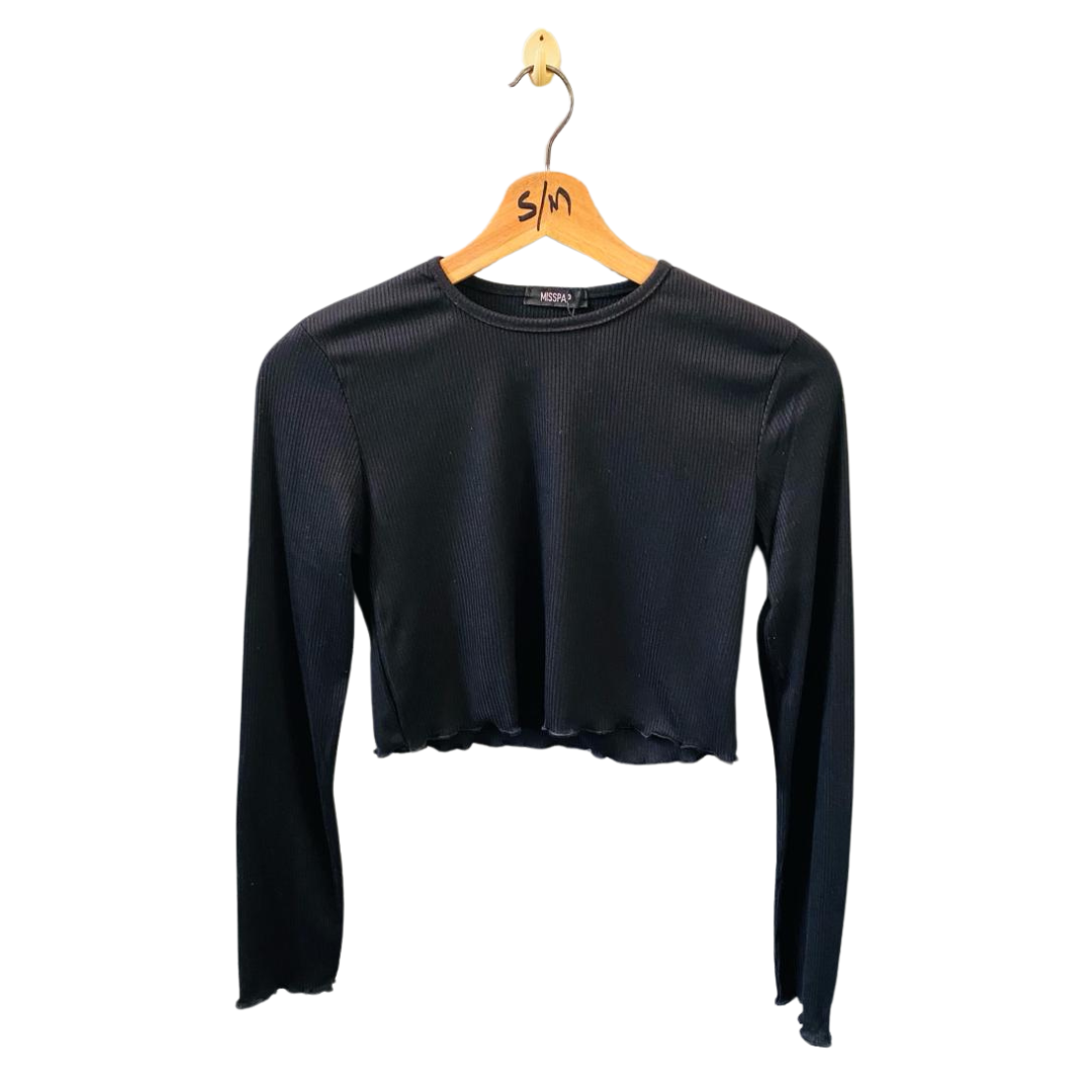 SHEIN | Cut-Out Yoga Long Sleeves Fitness Top for Women | TO-BL-014 |