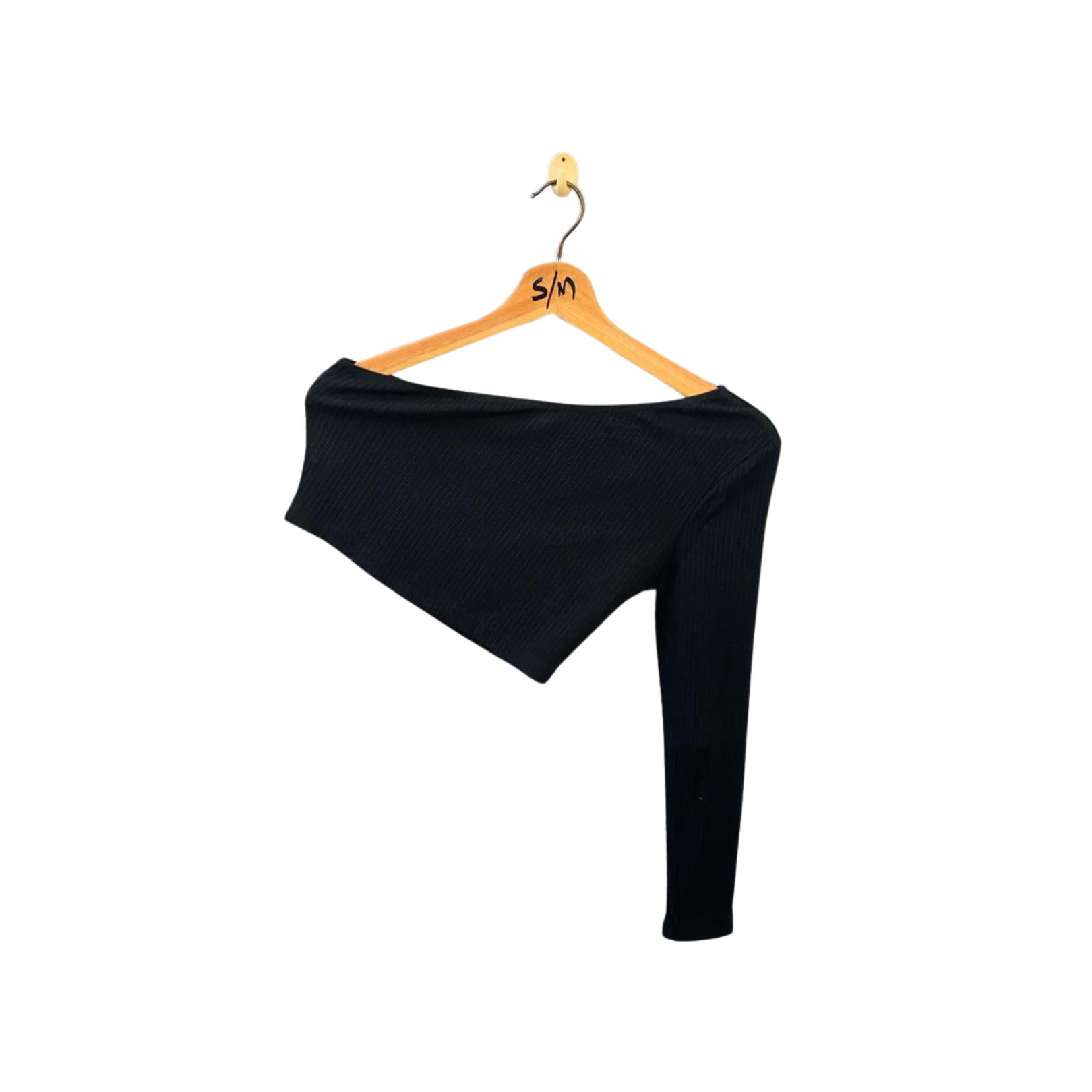 Urban Outfitters | Black One-shoulder long sleeve top | TO-BL-069 |
