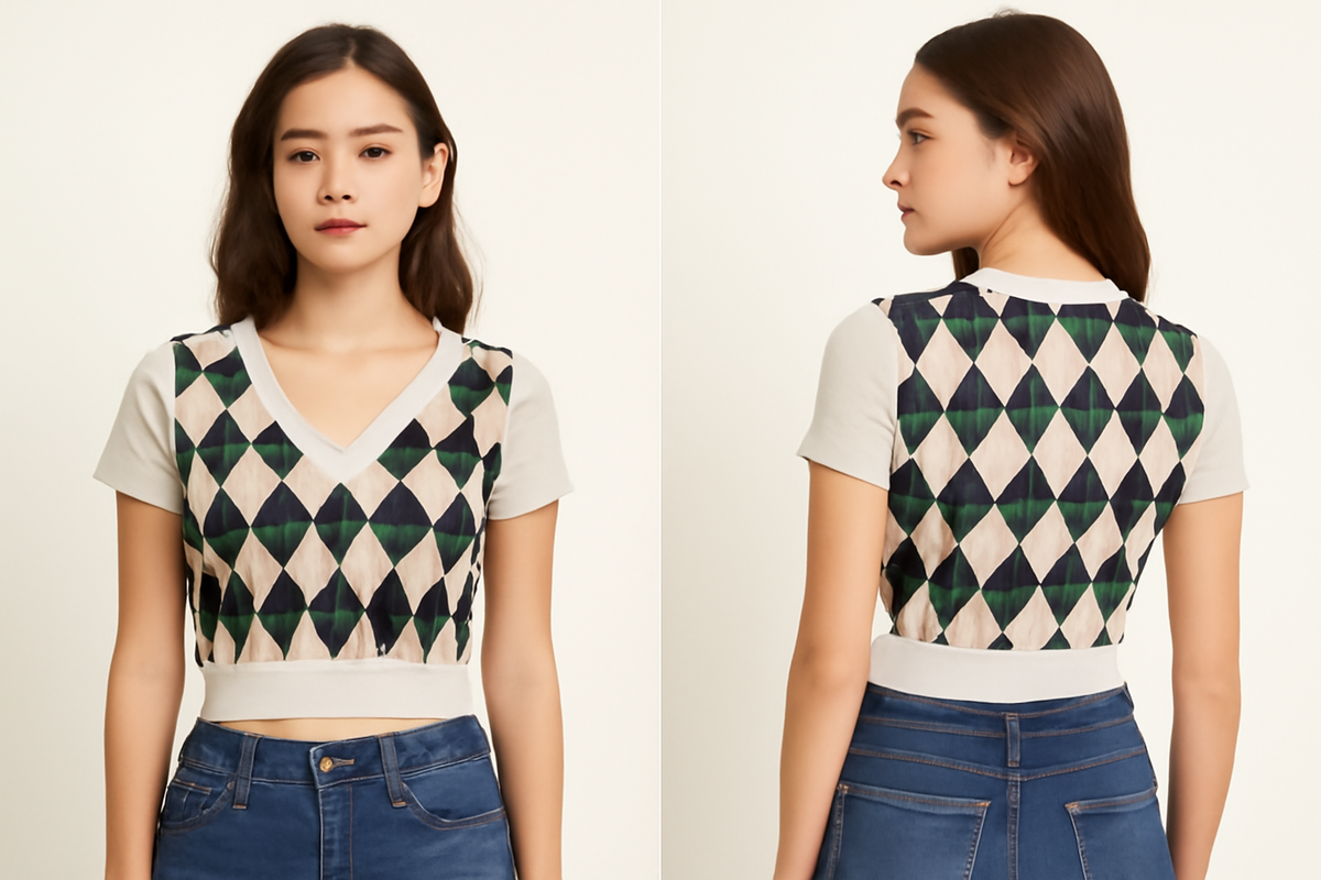 SHEIN Cross Double Checker